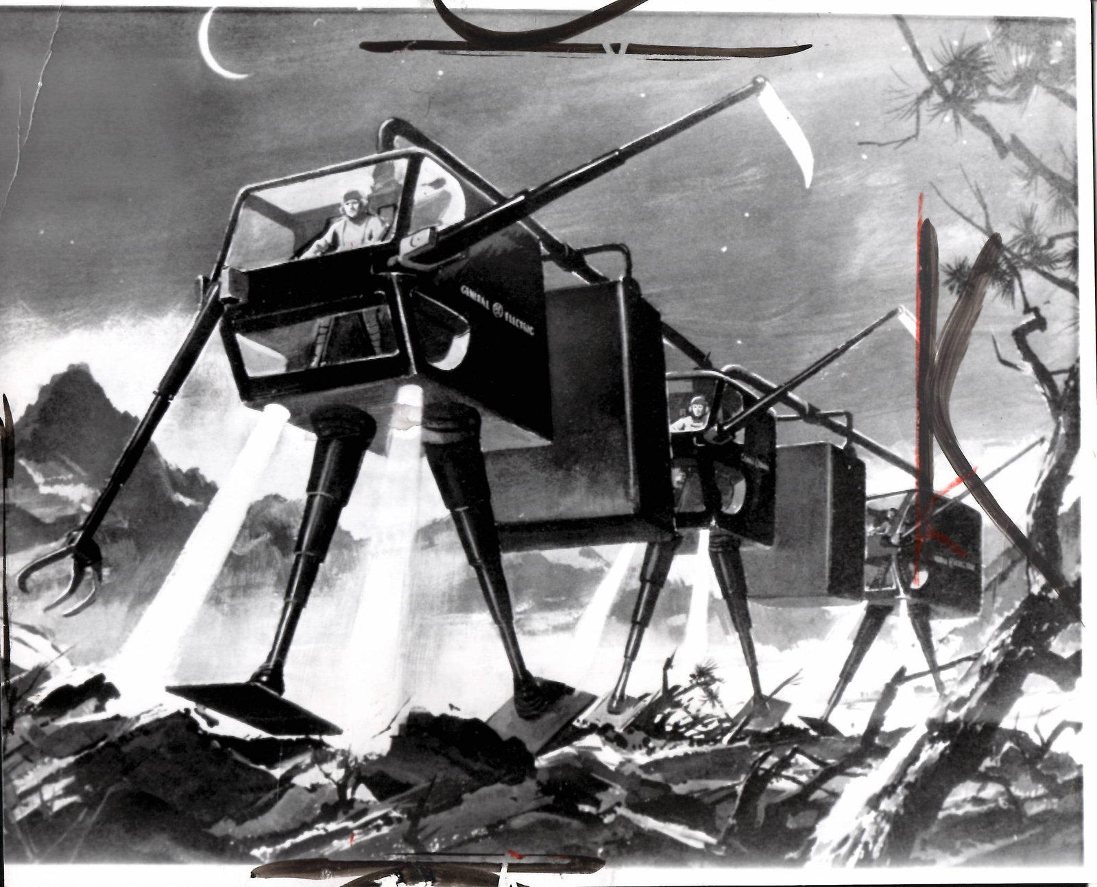 1964 Electric Military Army Robot Tec Drawing (1 of 2)