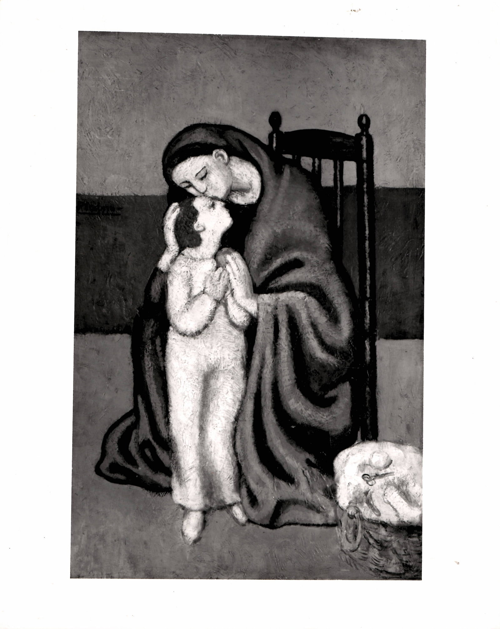 1988 Pablo Picasso Original Vintage Photograph of Painting Maternite.: 1988 Pablo Picasso Original Vintage Photograph of Painting Maternite.Approx Original Photo Size: 10 x 8 inches. Provenance: New York-Based Photography Collector & Curator -Collection of Rare Photograp