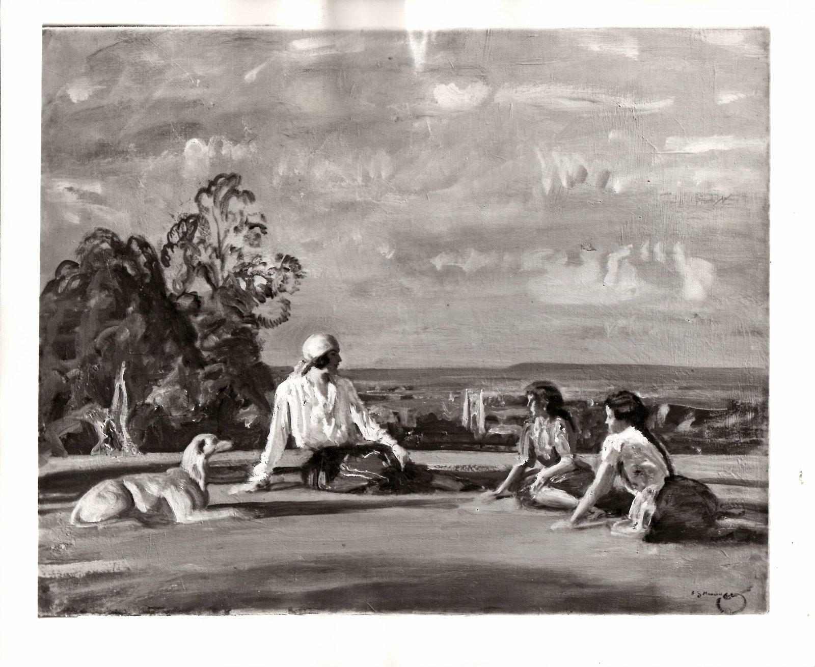 Sir Alfred Munnings - Photography Gypsy Tales Painting: Sir Alfred Munnings was known as one of England's finest painters of horses, and as an outspoken critic of Modernism.Approx Photo Size: 9 1/2 x 8 inches. Provenance: New York-Based Photography Collect