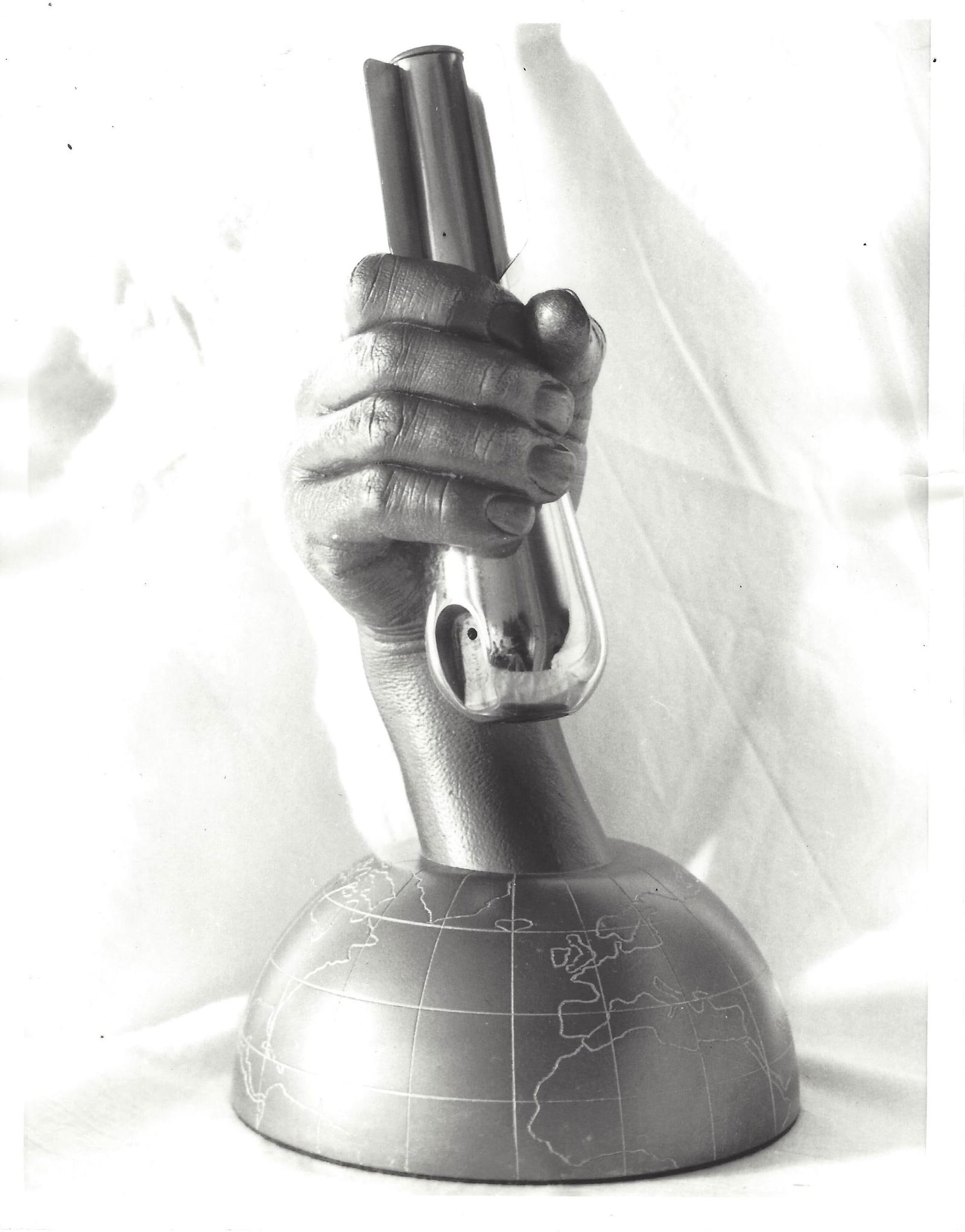 1940 Photo Martian Message Sculpture By Herbert H Stout (1 of 2)