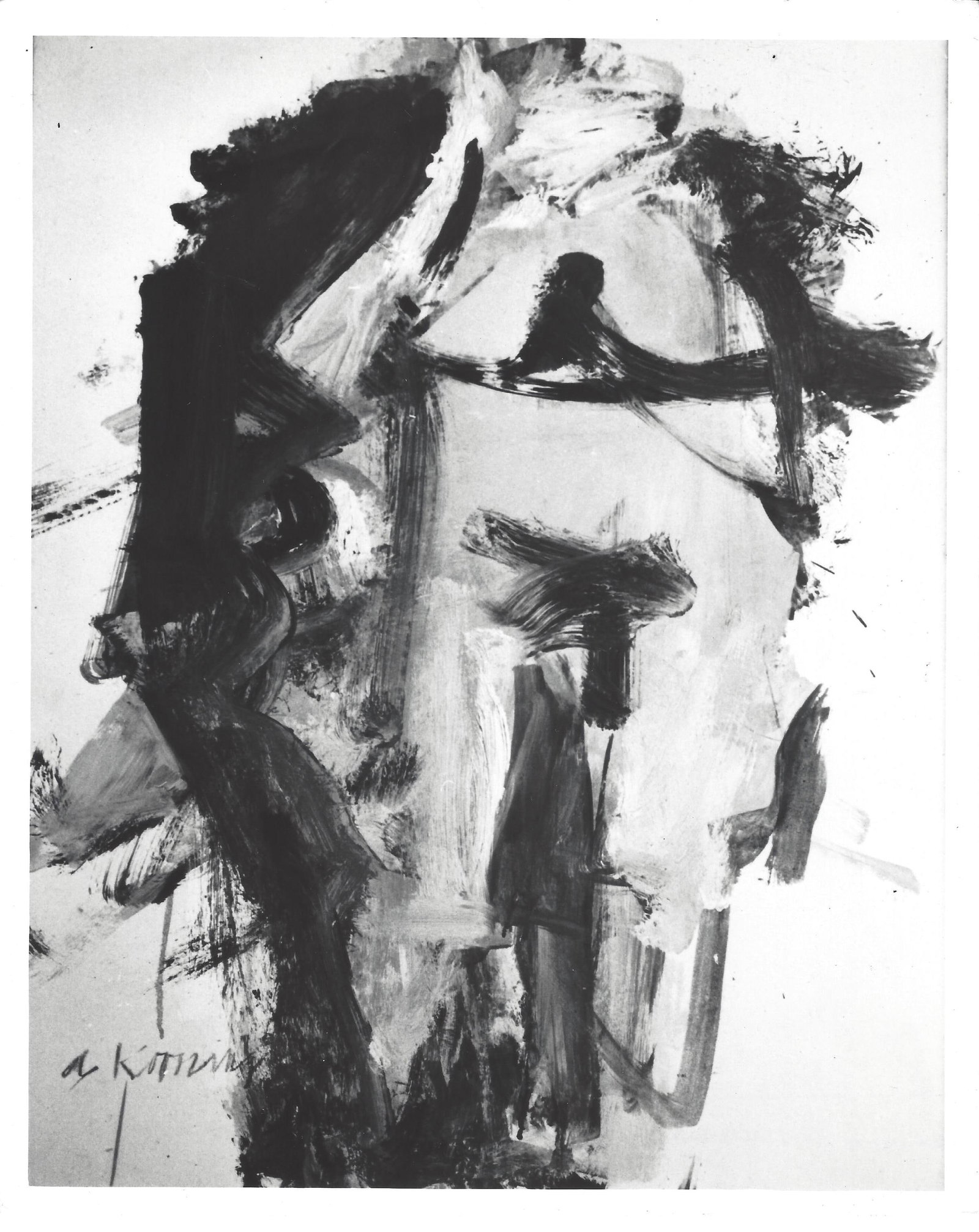 Vintage Photo Abstract art by Willem De Kooning (1 of 2)