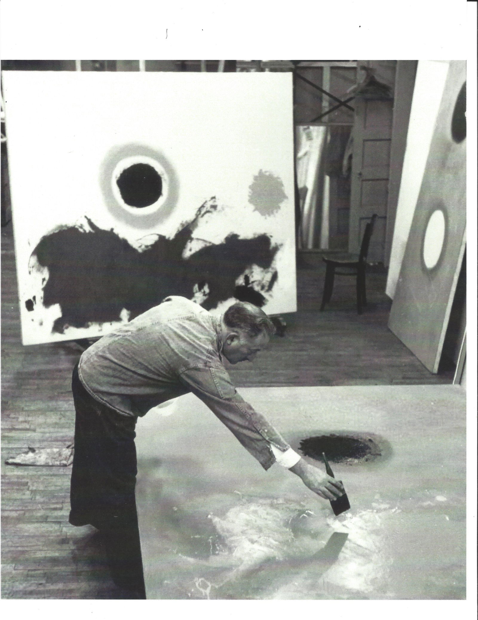 American Painter Adolph Gottlieb Portrait Print Photography Working On A Painting 1962 (1 of 2)