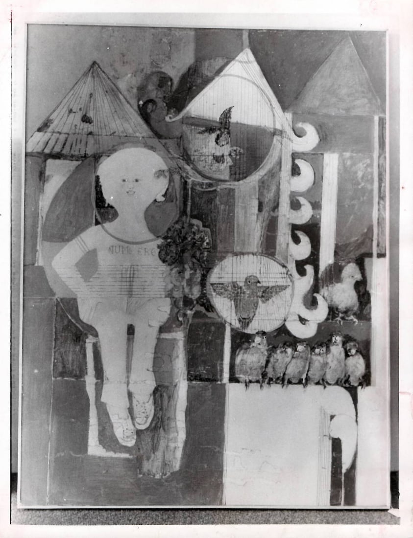 1966 Photo Pebworth's Art Exhibited at Show (1 of 2)