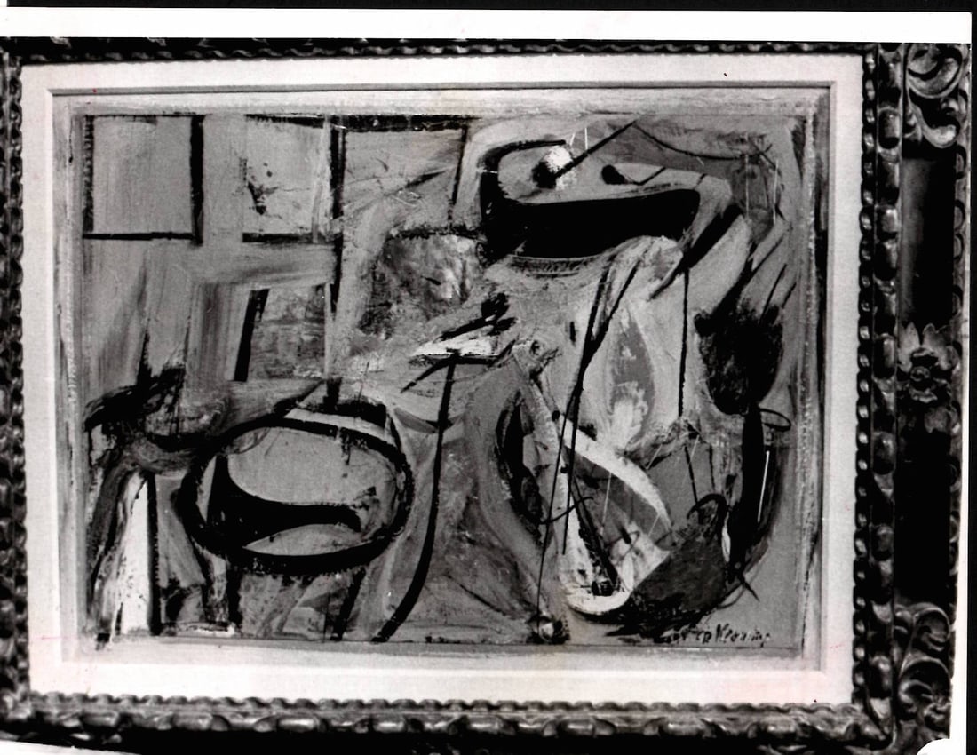 1967 Photo De Kooning's -Event in a Barn- (1 of 2)