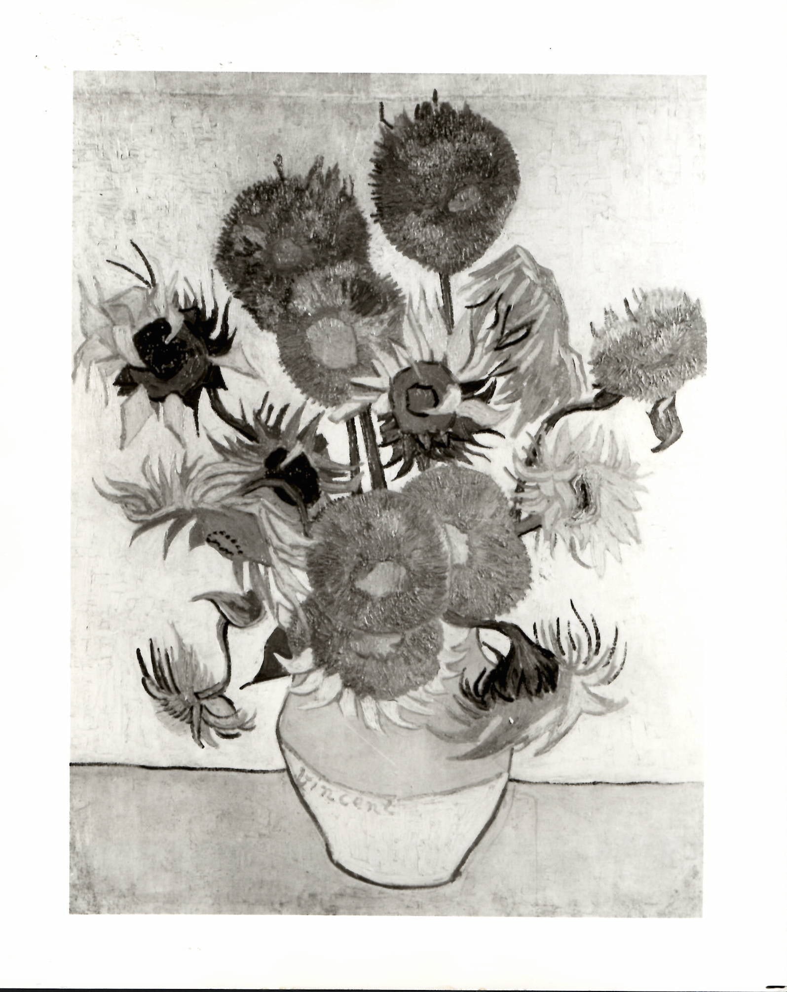 Vase with Fourteen Sunflowers Painting by Van Gogh (1 of 2)