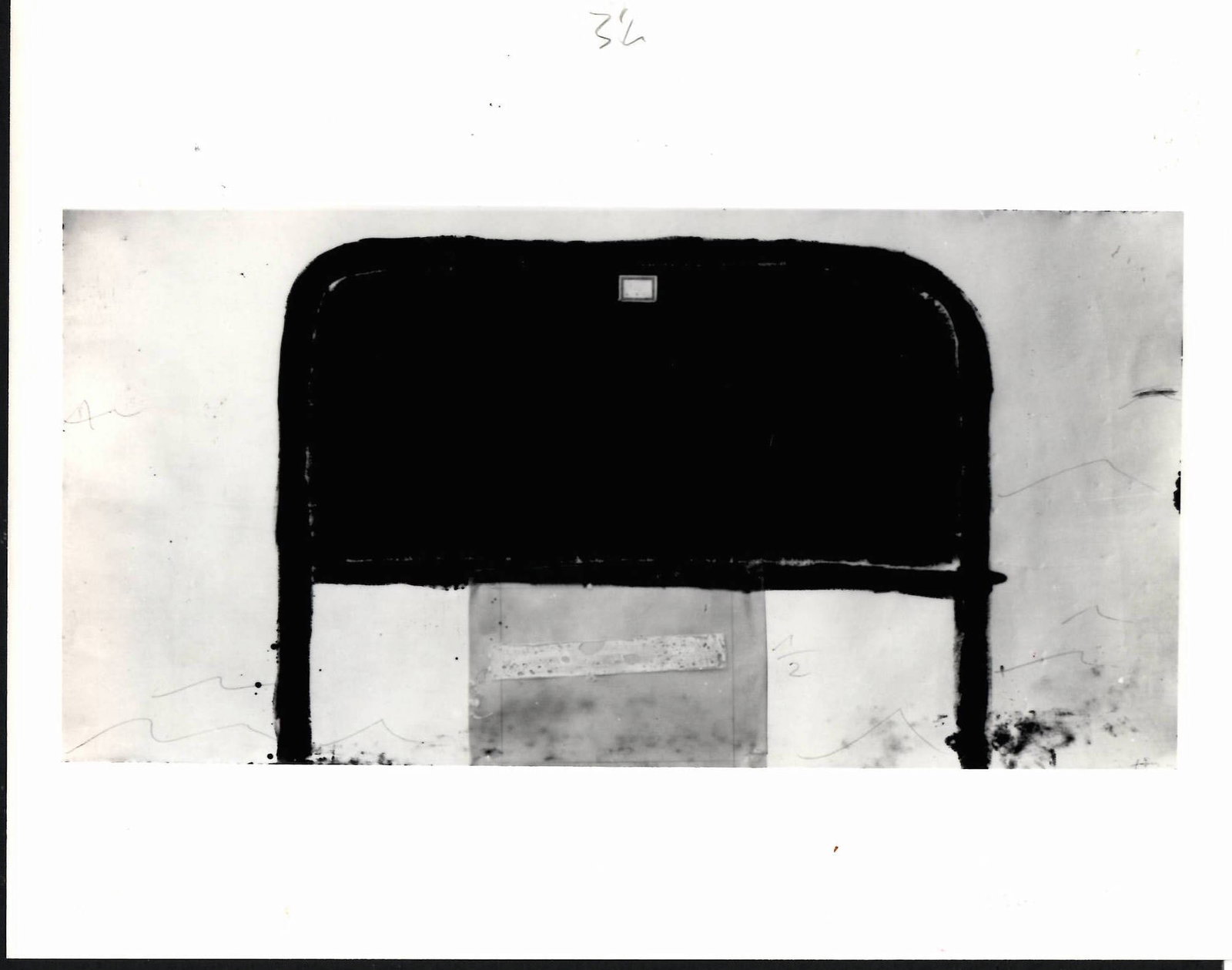 1981 Photo Bed Headboard Painting By Antoni Tapies (1 of 2)