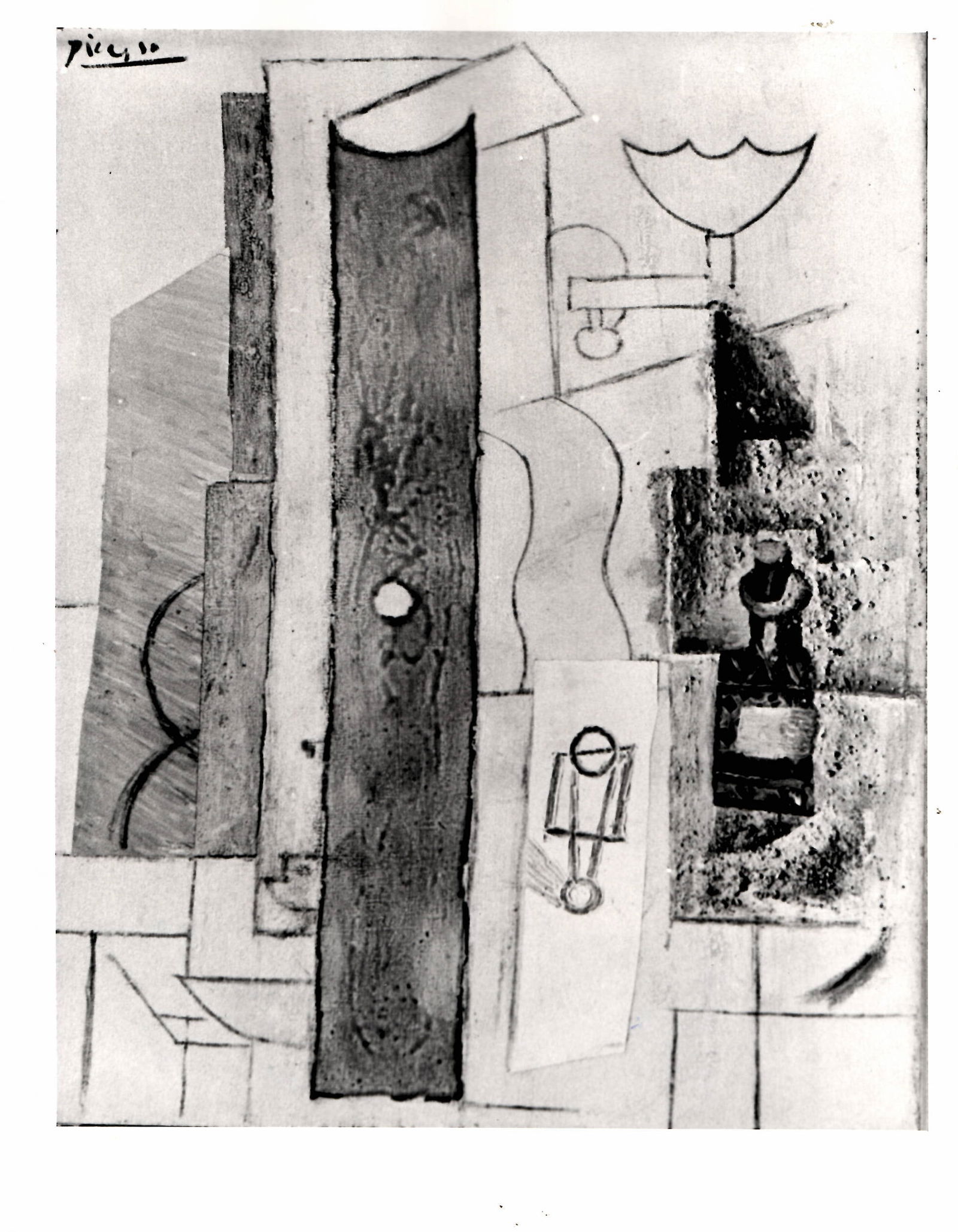 Pablo Picasso Vintage Photograph, Stolen Abstract Painting (1 of 2)