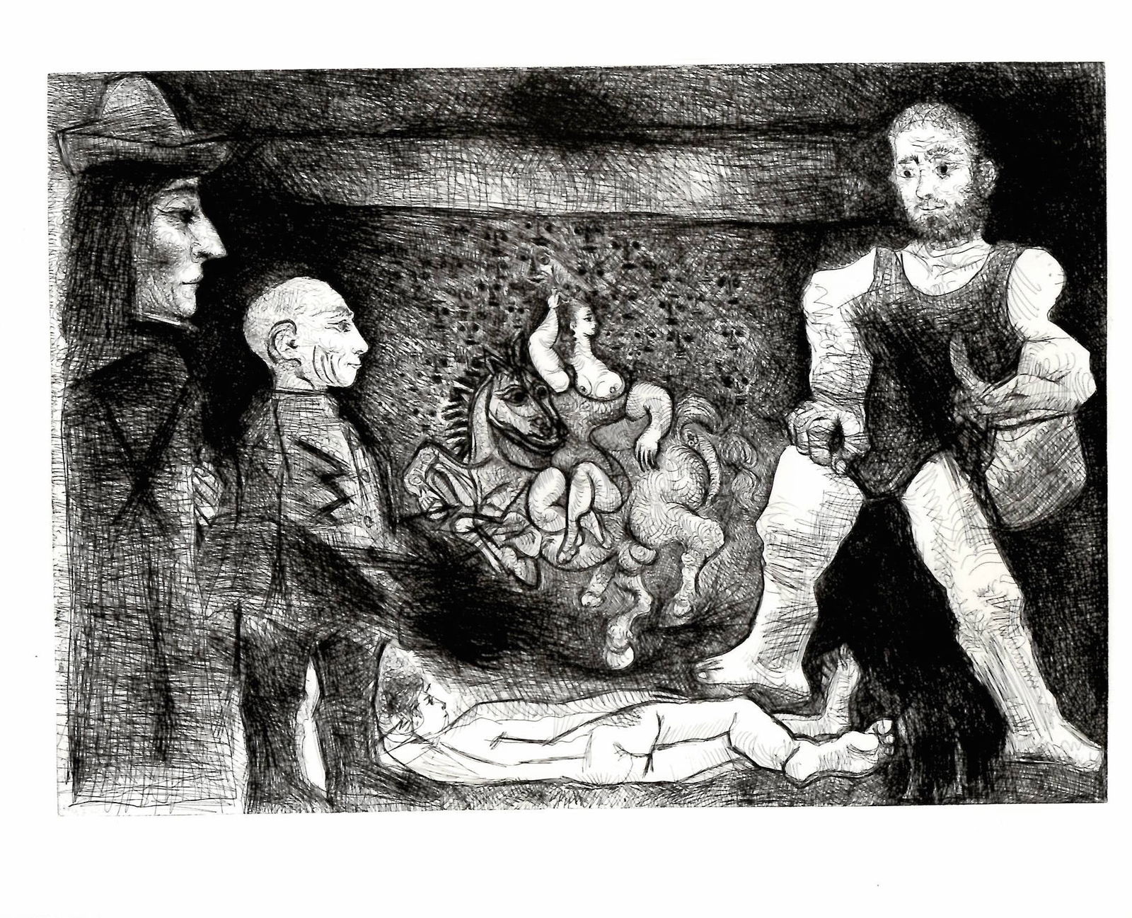 Pablo Picasso Photo Plate 1 1968 Etching MOMA Museum: Pablo Picasso Photo Plate 1 1968 Etching MOMA Museum.Labeled on the verso Approx Photo size:8 x 10 inches