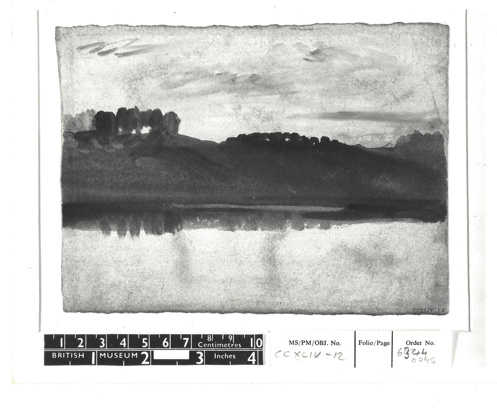 Turner Watercolor Photo In Petworth Park 1828 Art Colle (1 of 2)