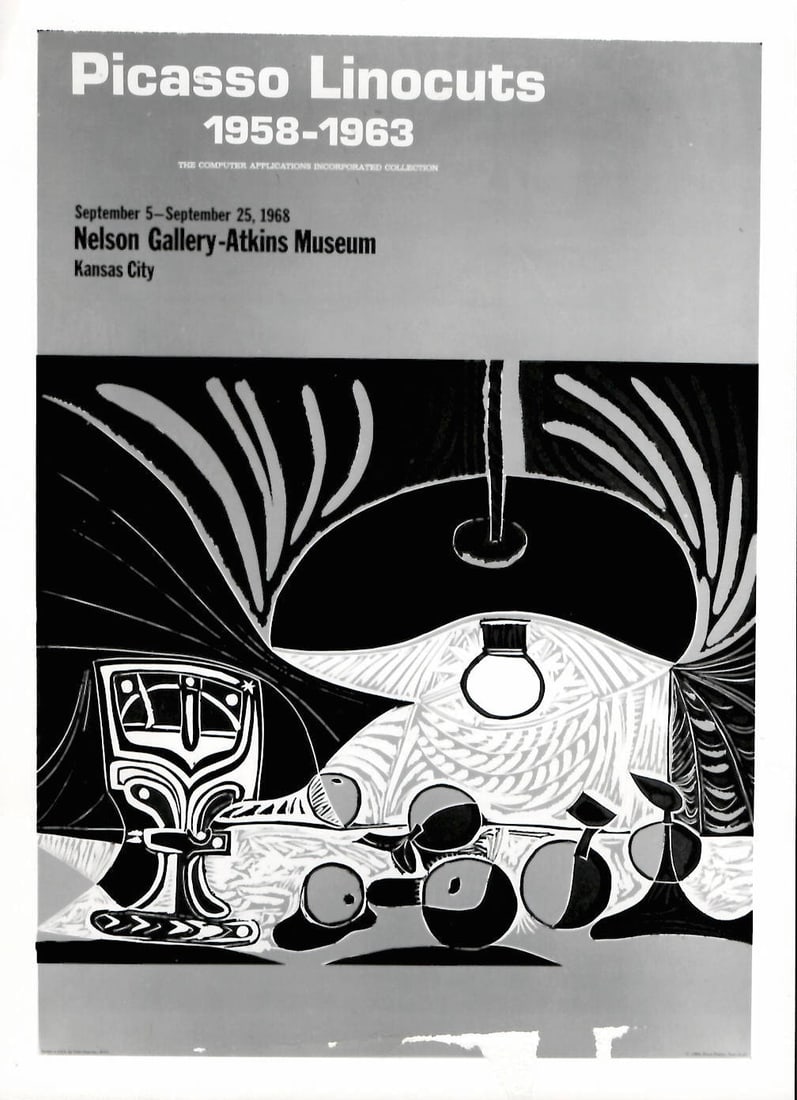 1963 Pablo Picasso Photo Lino cut Plate. (1 of 2)