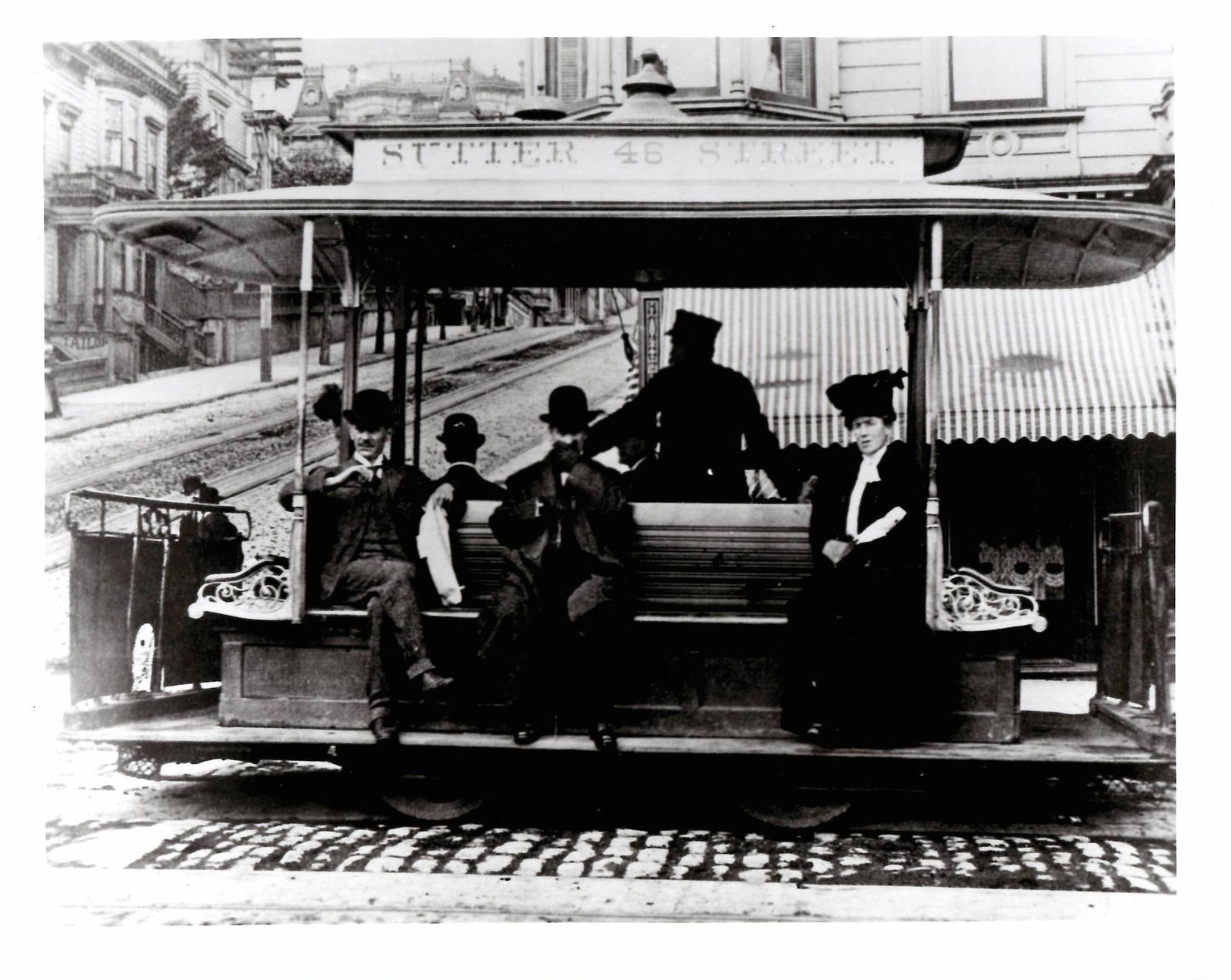 1880 Photo San Francisco Sutter Street Cable Car (1 of 2)