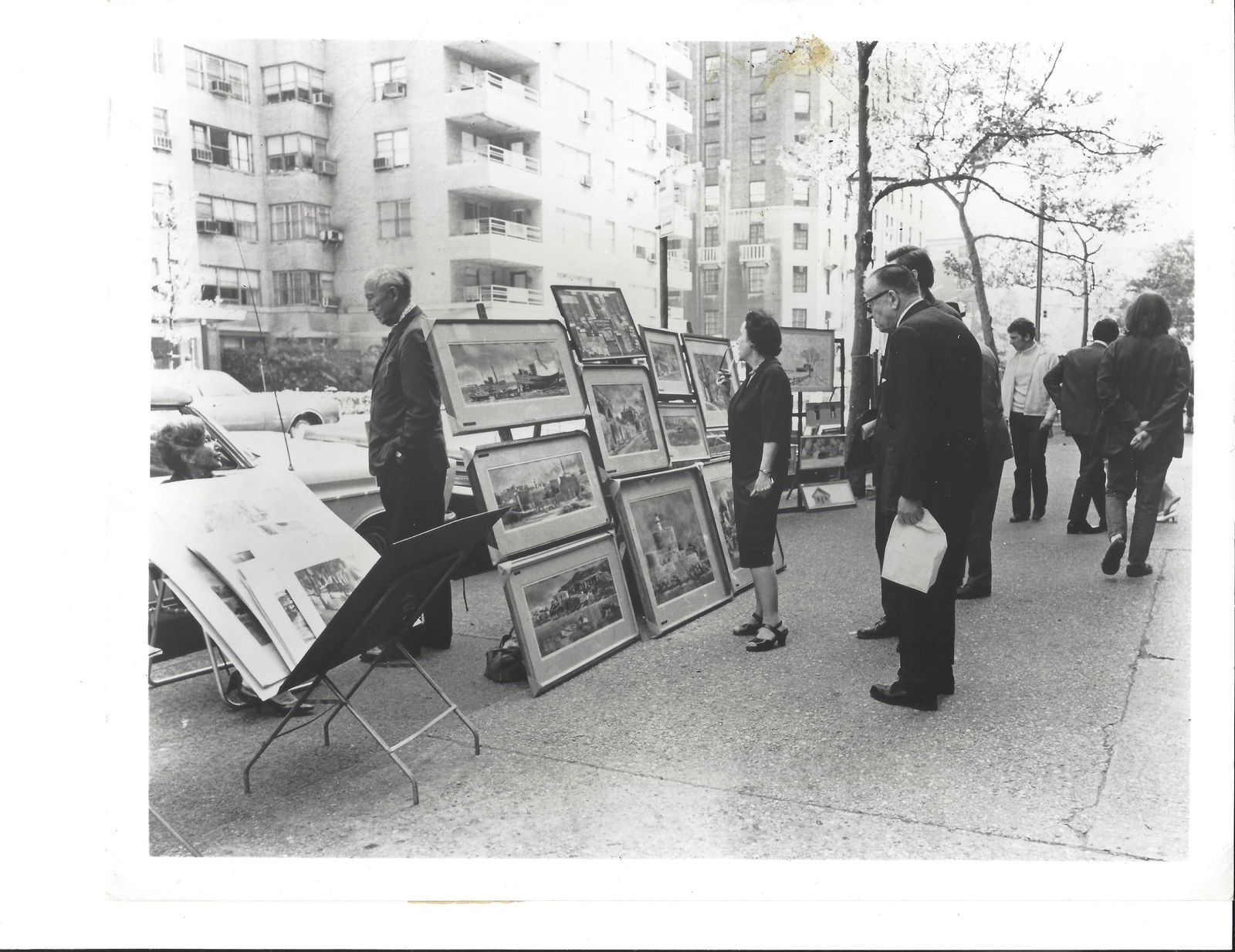 1971 Photo Open Air Art Show in Greenwich Village, NY (1 of 2)