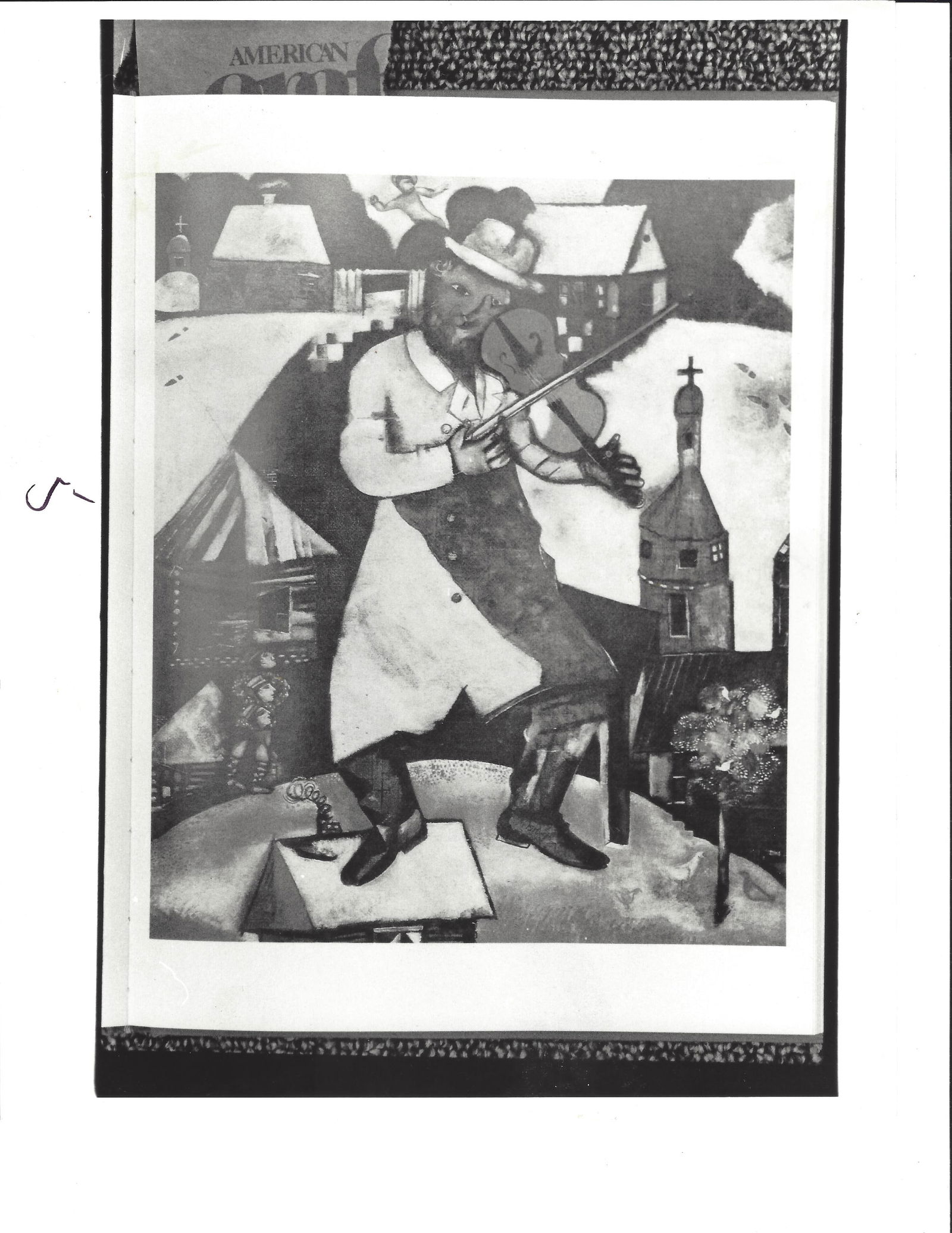 Marc Chagall Photo "The Fiddler" painting. (1 of 2)
