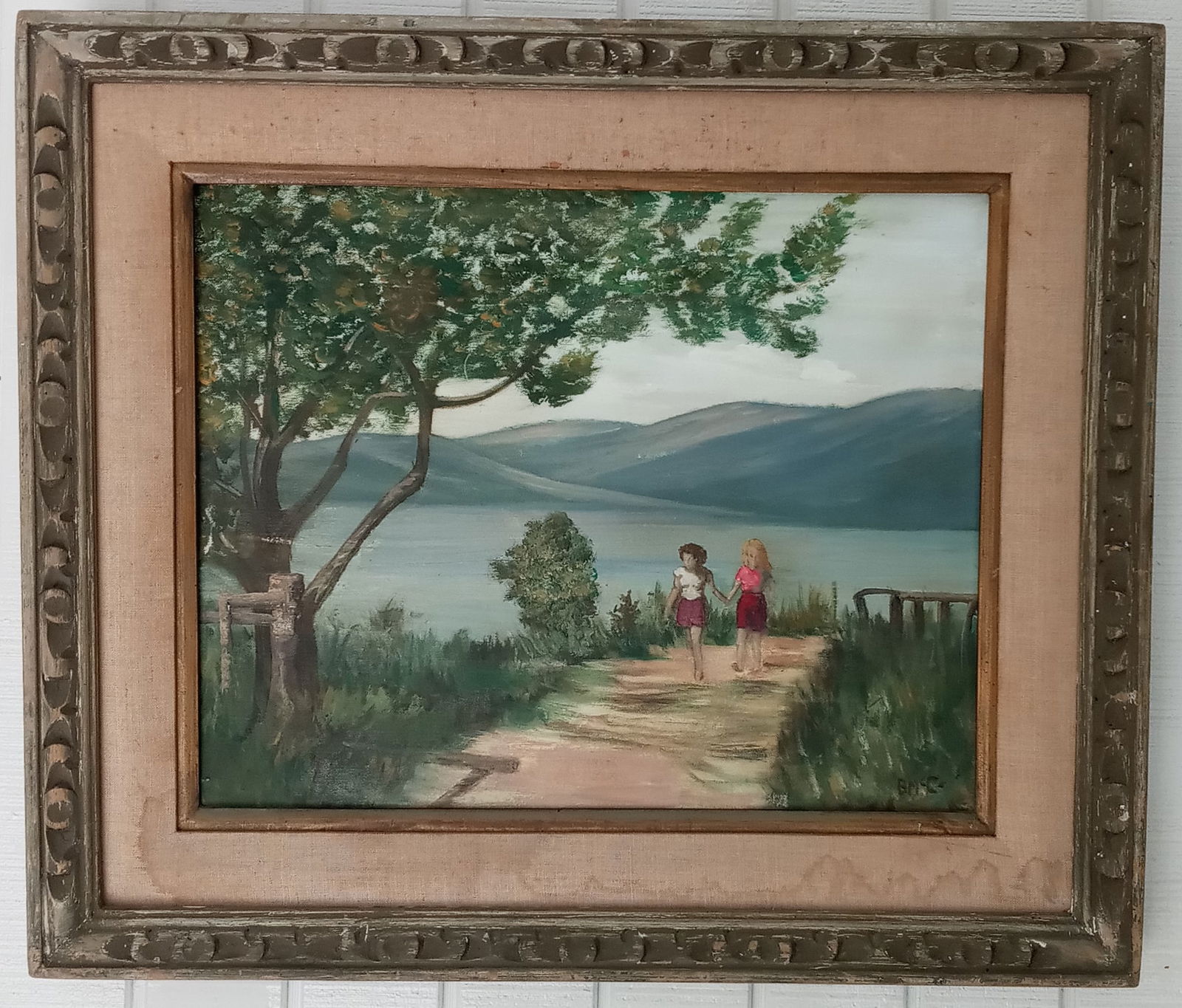 Vintage Signed Oil Painting On Canvas: Vintage Signed Oil Painting On Canvas - Approx Painting Size: 16 20 inches - Approx Frame Size: 27 1/2 x 23 1/2 x 3.. SEE PHOTOS as part of the description. Good condition . We pack & Ship for you. We