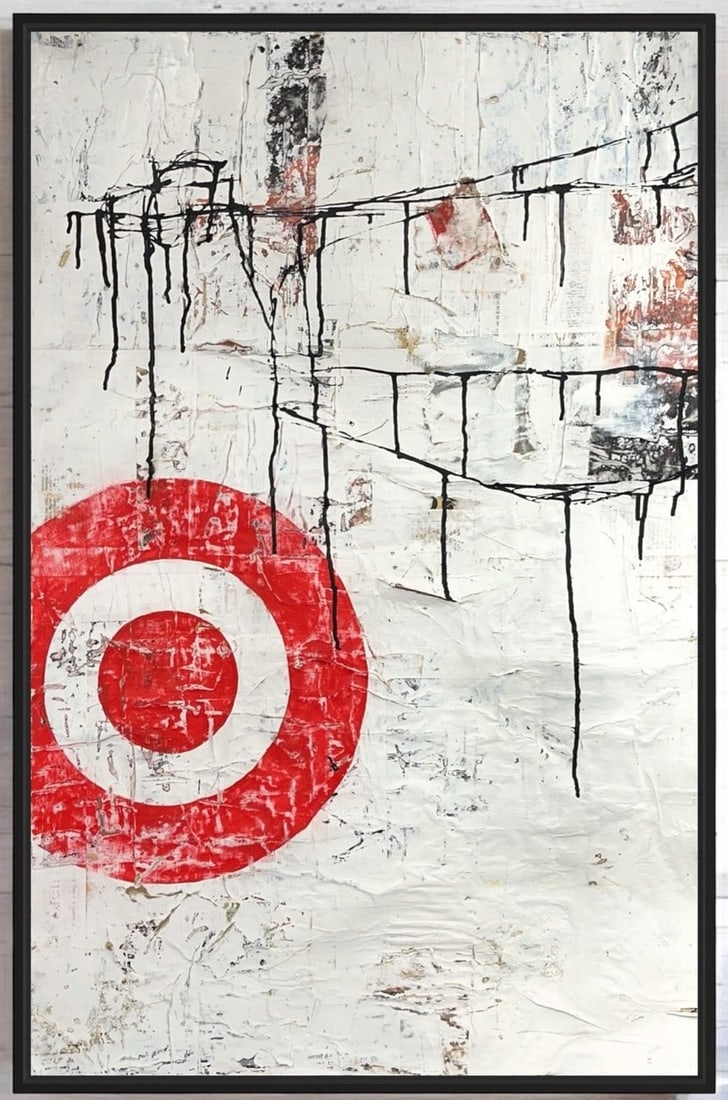 Original Mixed Media Abstract NYC Pop Art Painting Signed: Original Mixed Media Abstract NYC Pop Art Painting. Title,Signed,Embossed Stamp & Gallery Stamp on Reverse. Size: 24 x 36". Will ship rolled up. Abstract Mixed Media Art Painting on paper. Can easily