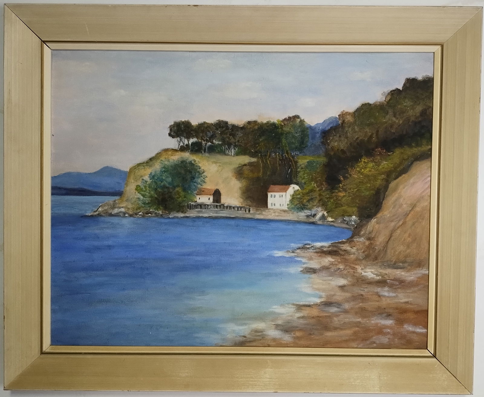 Vintage D. Strack Signed Oil Painting on Canvas Framed.: Vintage D. Strack Signed Oil Painting on Canvas Framed. Approx Painting Size: 28 X 22 Inches - Frame Size: 26 x 34 x 3 Inches. Frame may have scratches and marks due to storage (See Photos) . Good vin