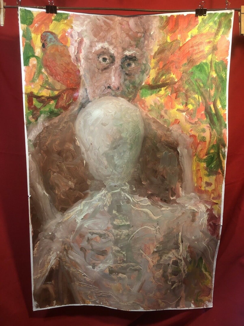 Woodstock Impressionist Ralph Neaderland Oil Painting: Woodstock Impressionist Ralph Neaderland Oil Painting on Paper 26 x40 inches. This painting was found in Mr. Neaderland's studio after his death in 2013. It is not framed and will be shipped, rolled,