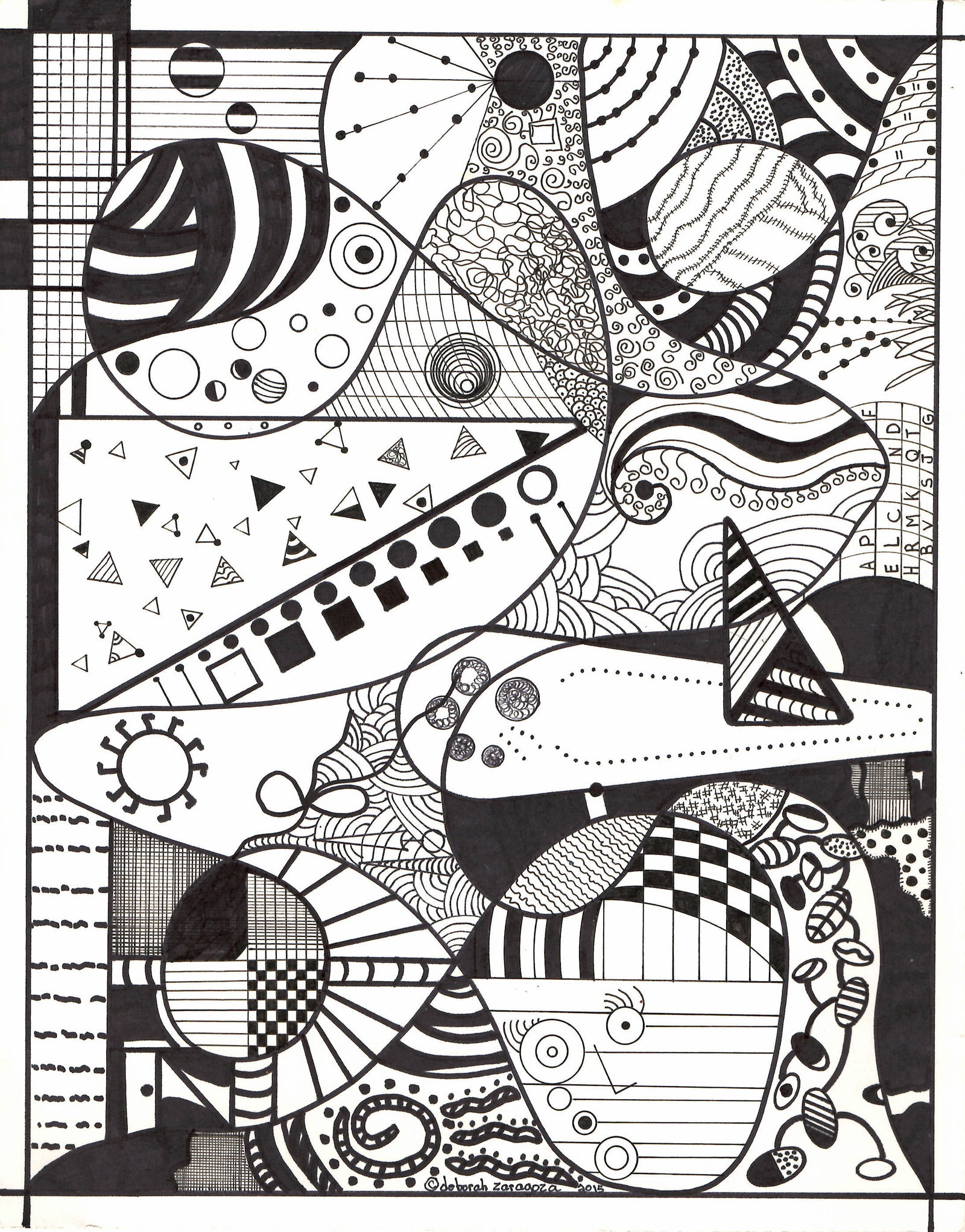 Original Artwork Abstract Modern Avant-Garde Painting: Original Artwork Abstract Modern Avant-Garde Painting Drawing Black & White. Approx Painting Size: 11 x 14 Inches: Good condition