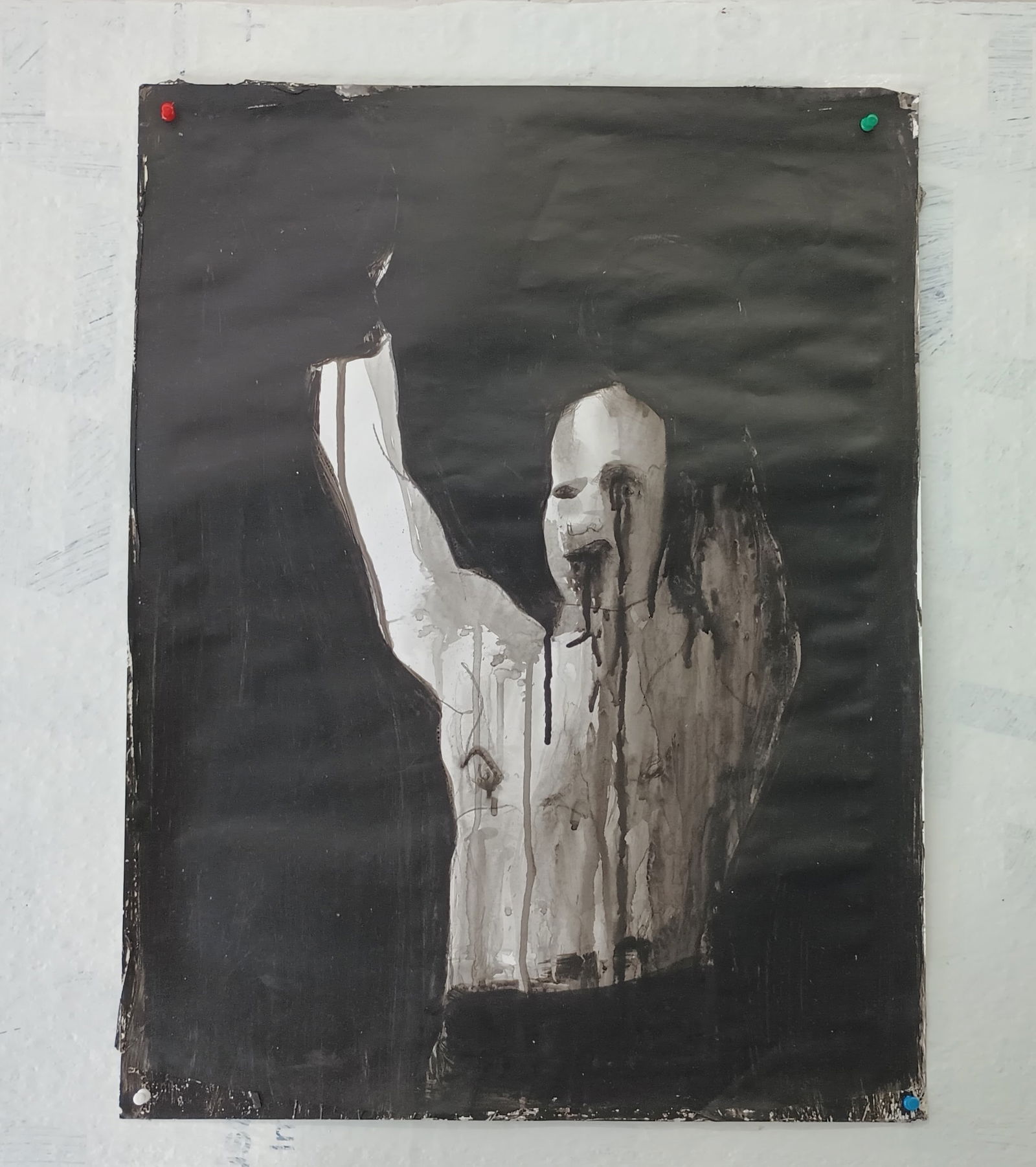 Painting Tribute to The Greatest. Great Boxing Legend Painting: Painting Tribute to The Greatest. Great Boxing Legend Dramatic Style with Mystery and Power.Painting made based on the story of 1980's The Famous Gleason's Gym, Brooklyn. NYOriginal Handmade Mixed Med