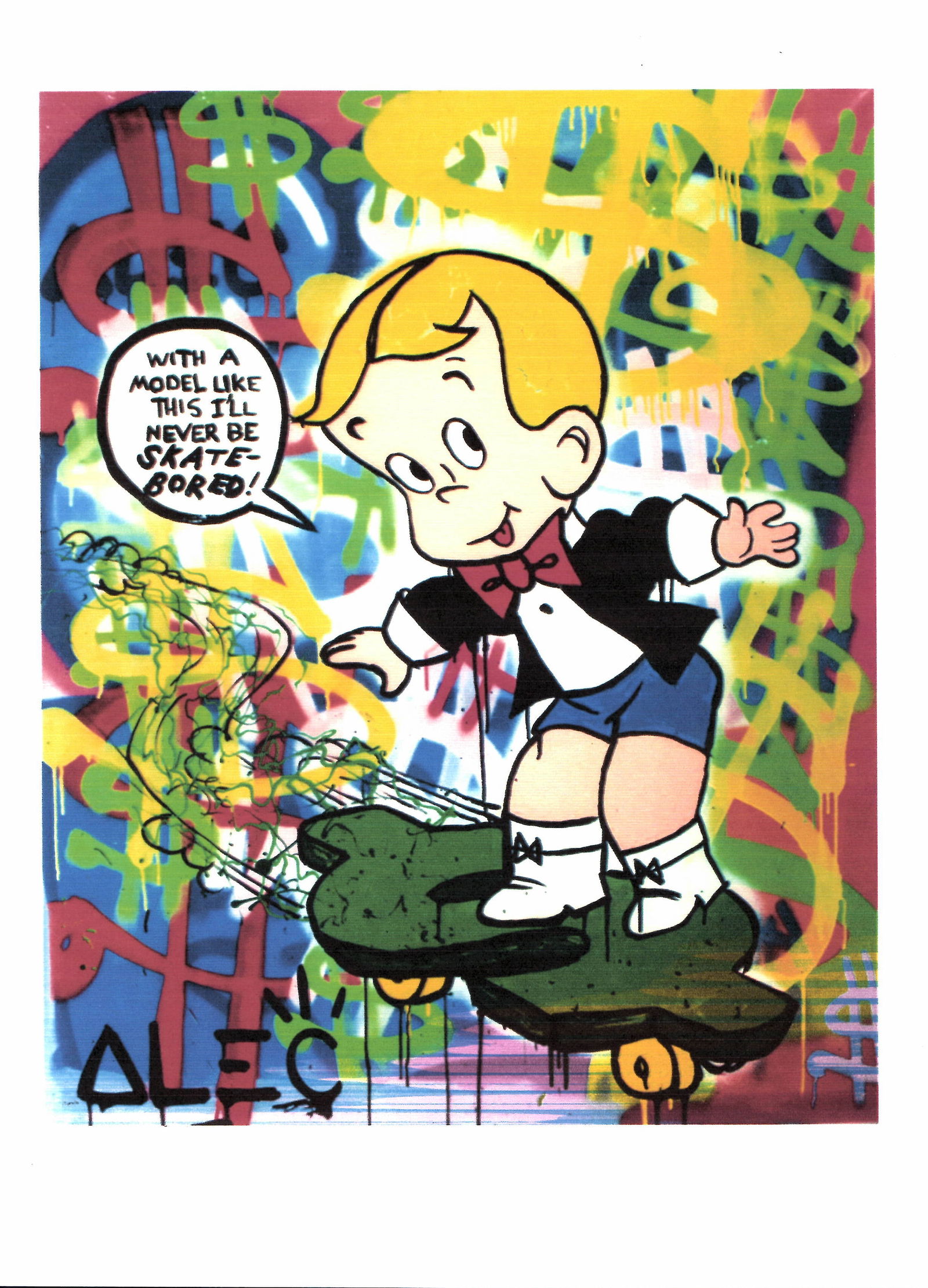 Pop Art Modern Print. Thick Paper White Border: Pop Art Modern Print. Thick Paper White Border. Paper Size:8 1/2 x 11 1/4 inches. Good Condition. We pack & Ship for you. We take care of the shipping services in house