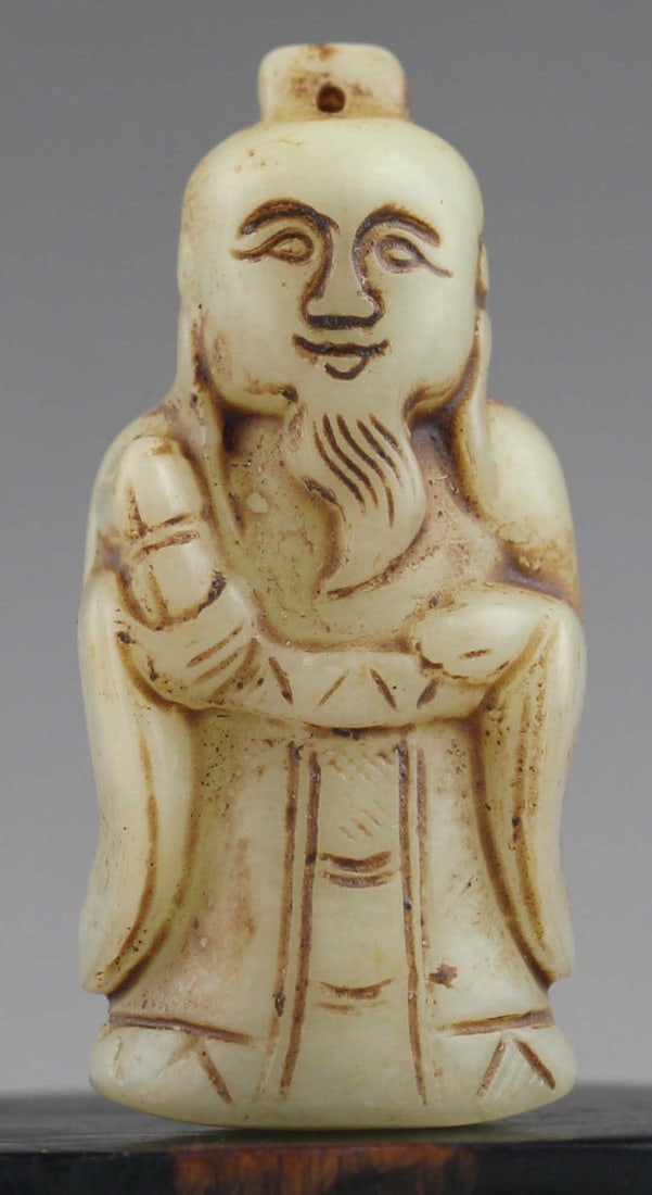 Antique Natural Jade Hand Carved Statue Buddha (1 of 4)