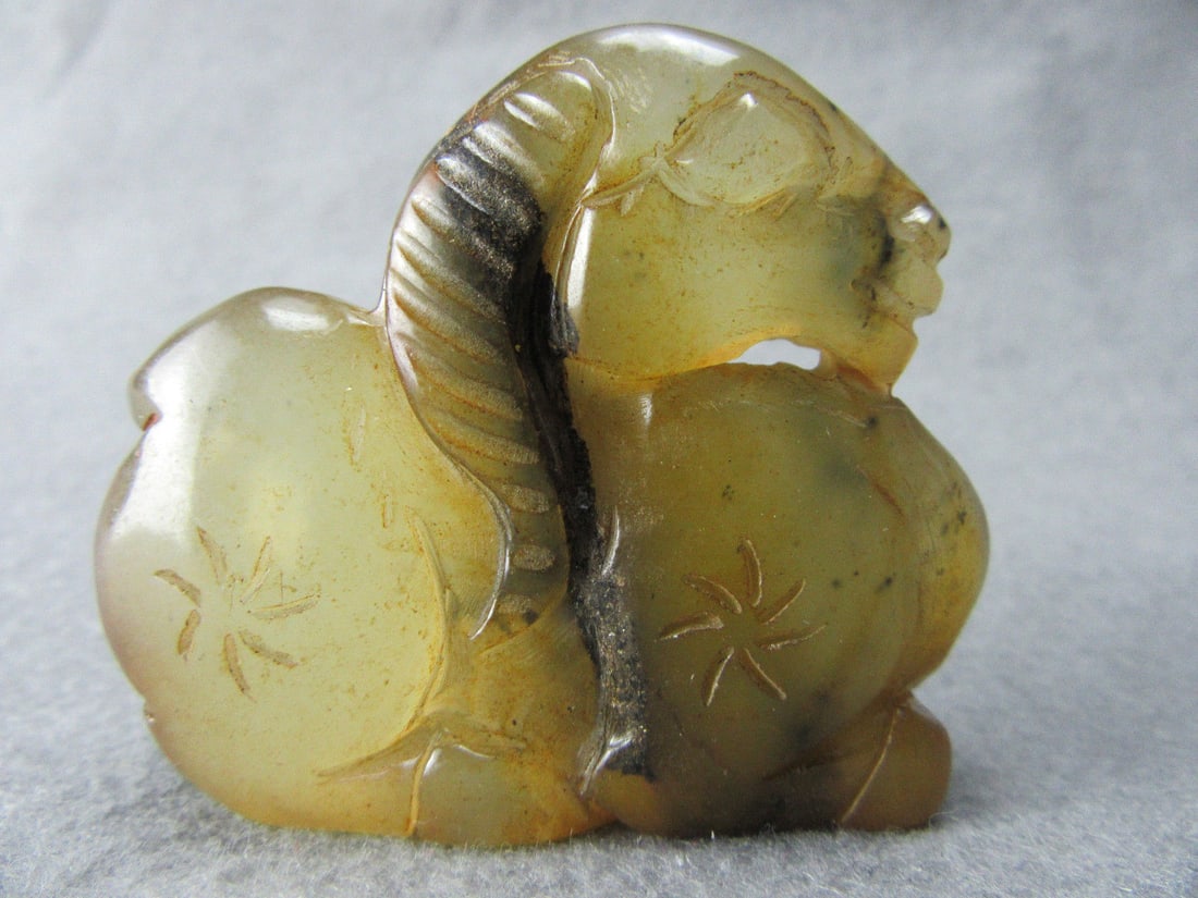 Antique Carved Chinese Jade Statue (1 of 4)