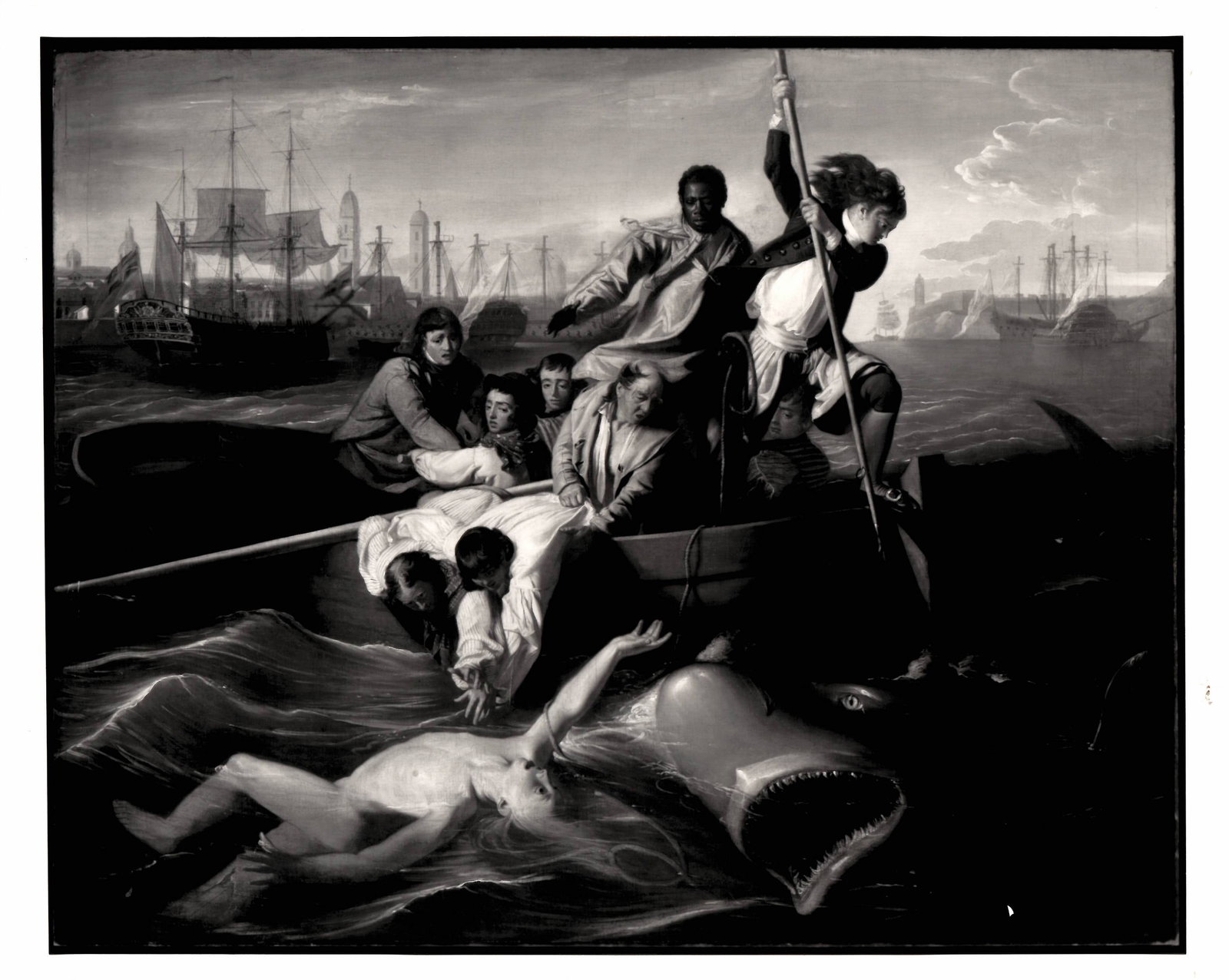 1986 Photography. Watson And The Shark Painting By John Singleton Copley Boston (1 of 2)