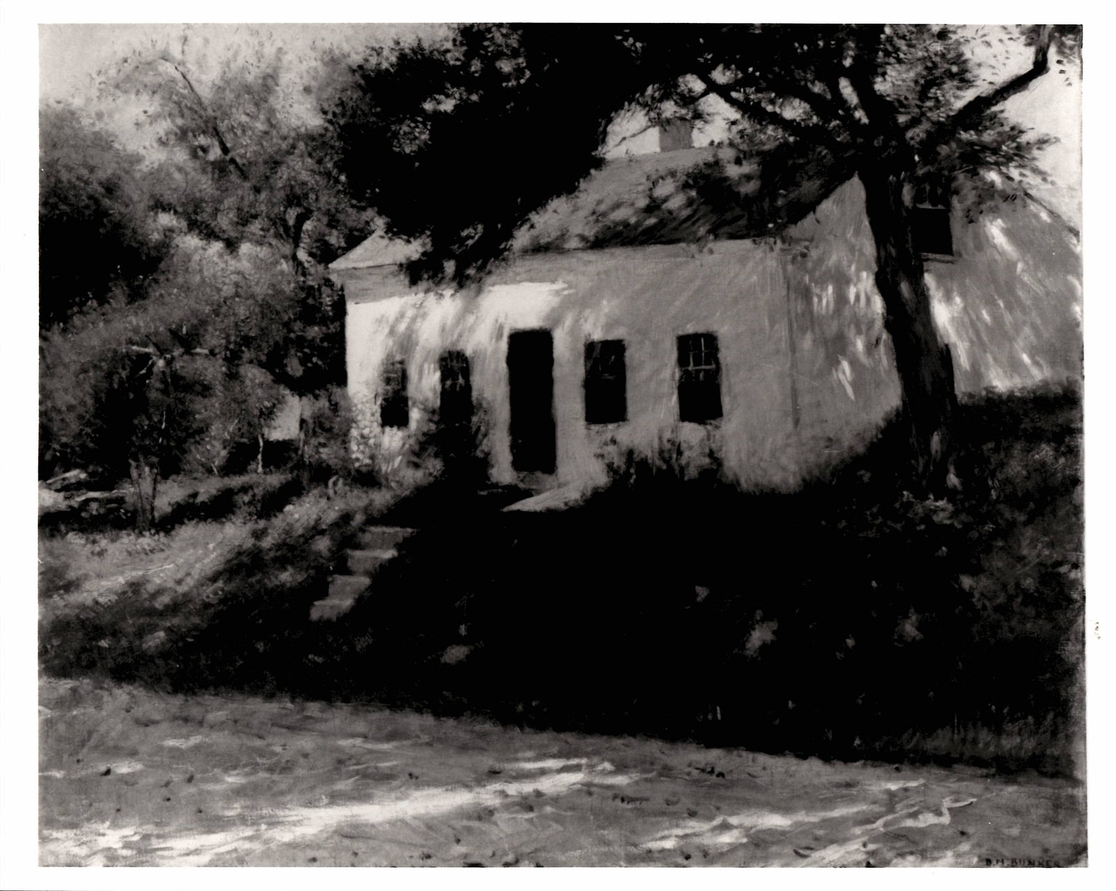 1986 Photography, Roadside Cottage 1889 Painting Dennis Miller Bunker- Boston Arts (1 of 2)