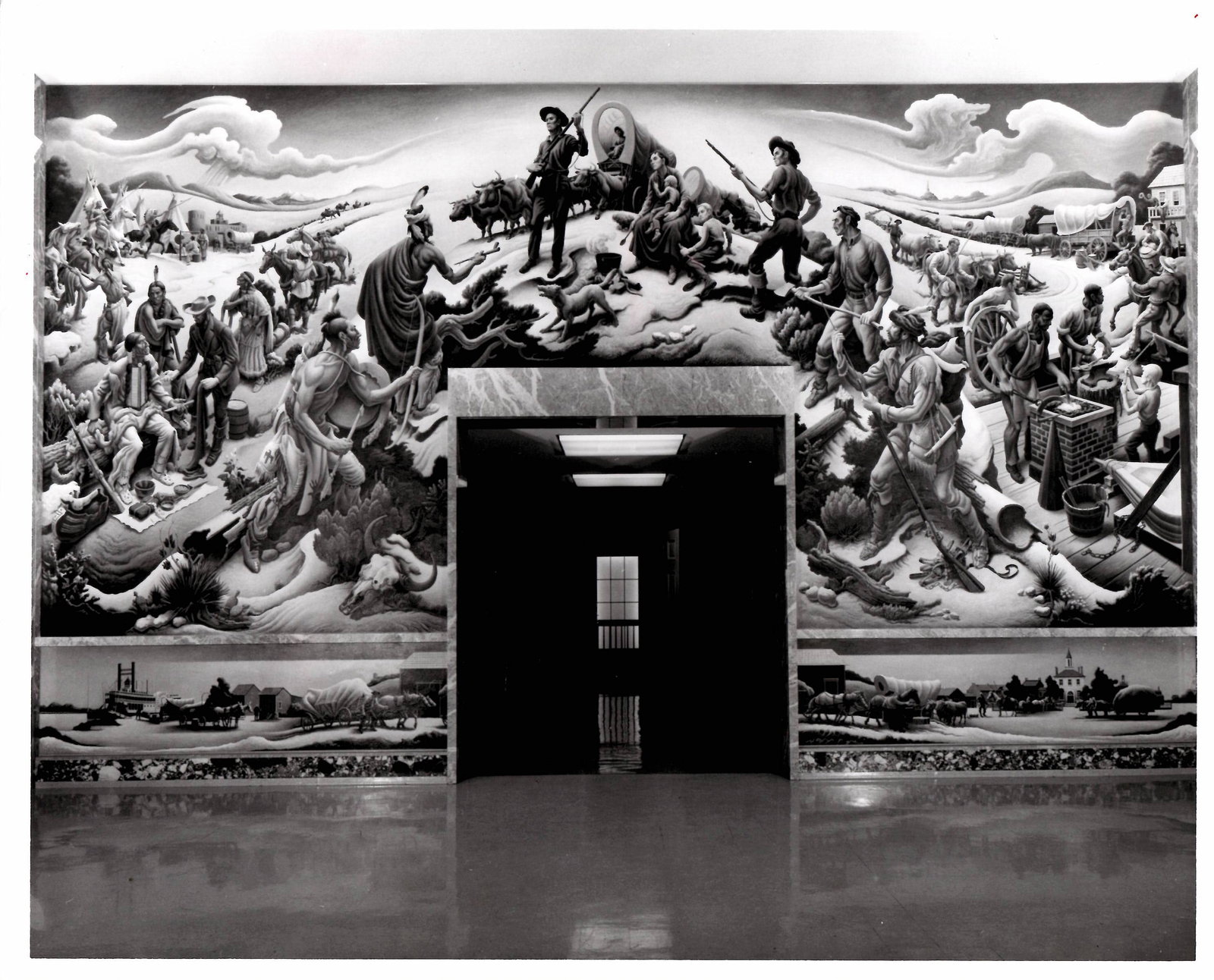 1961 Photo "Independence and the Opening of the West", Thomas Hart Benton (1 of 2)