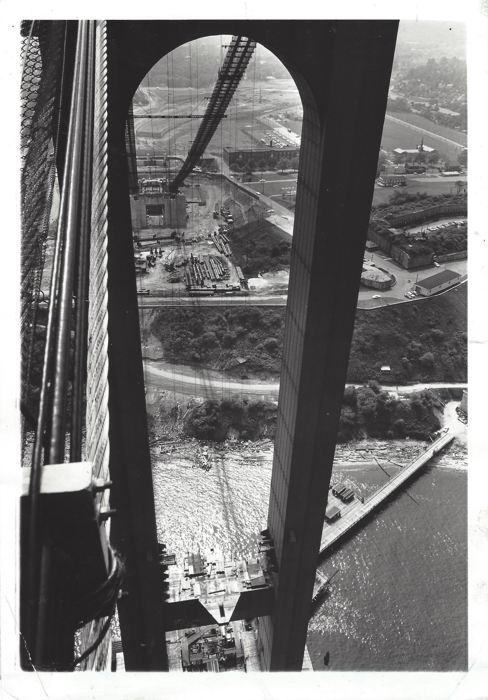 1986 Photo The Staten Island Anchorage viewed from Narrows Bridge Tower (1 of 2)