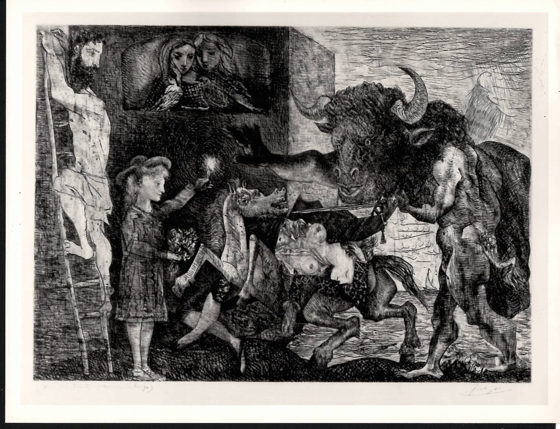 Vintage Photography of Pablo Picasso Painting (1 of 2)