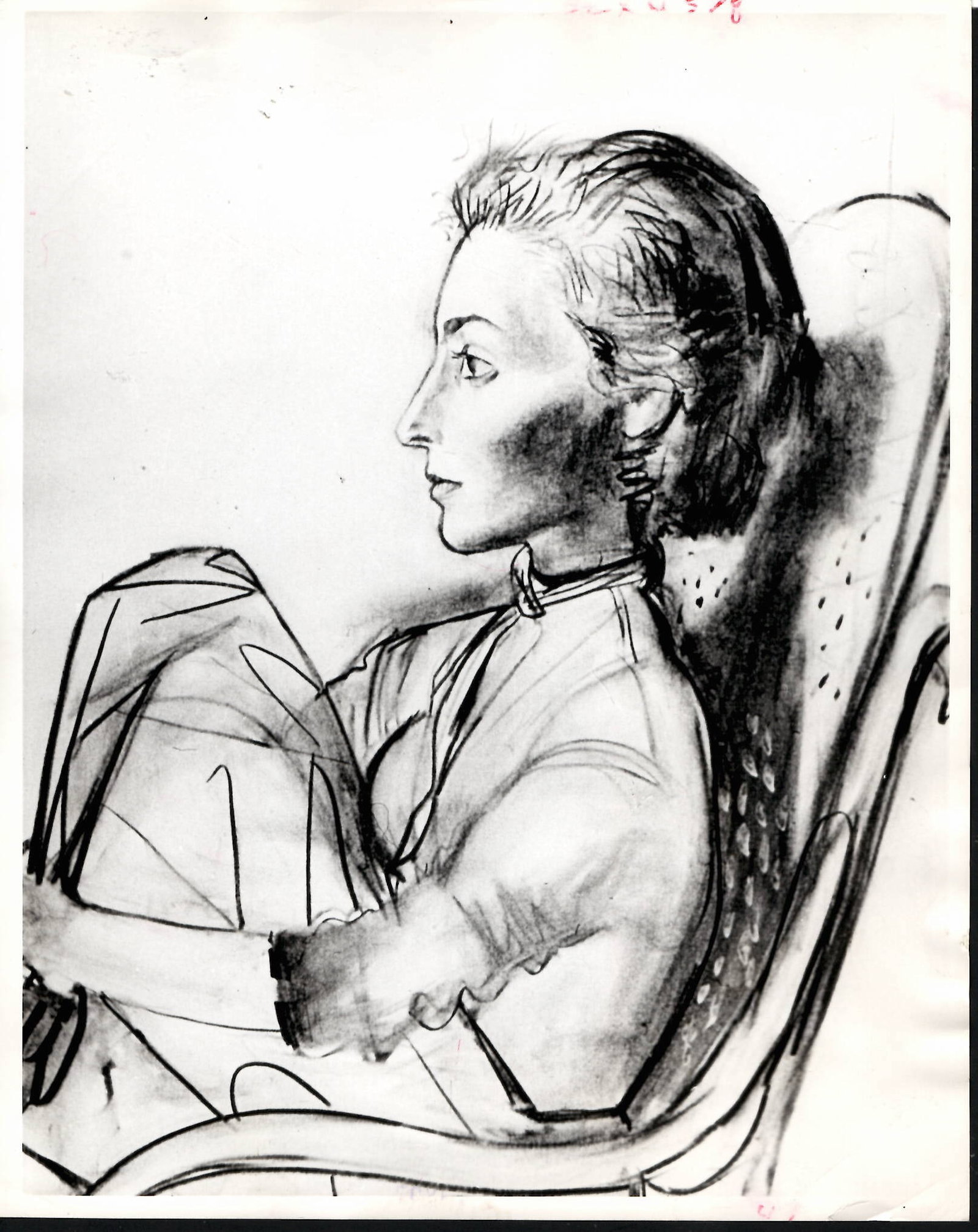 1961 Photo Jacqueline Painting by Pablo Picasso (1 of 2)