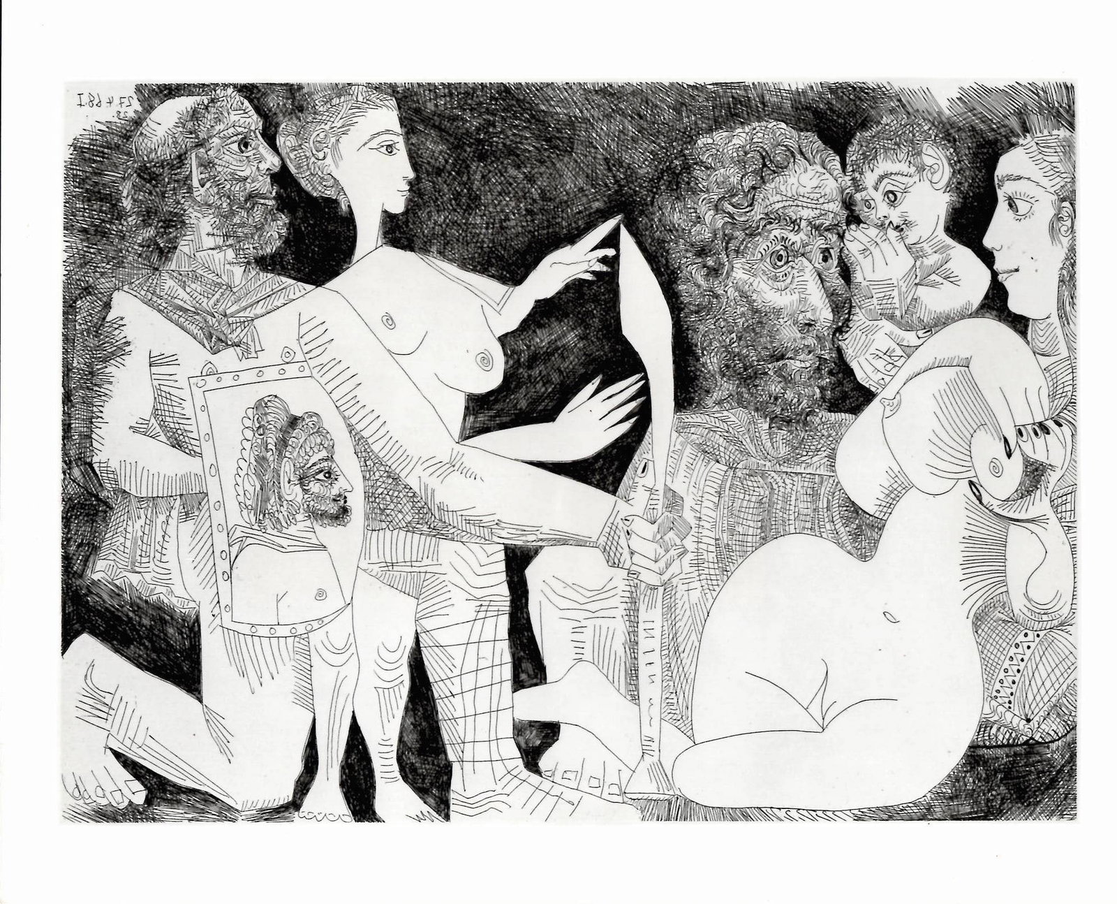 Pablo Picasso Photo Plate #55 1968 Etching MOMA Museum: Pablo Picasso Photo Plate#55 1968 Etching MOMA Museum.Labeled on the verso Approx Photo size:8 x 10 inches