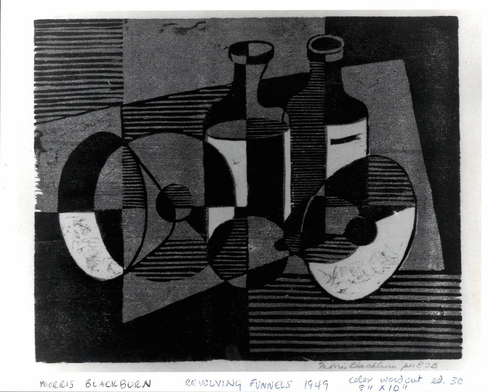 1949 Morris BlackBurn Woodcut Photo A.A.A (1 of 2)