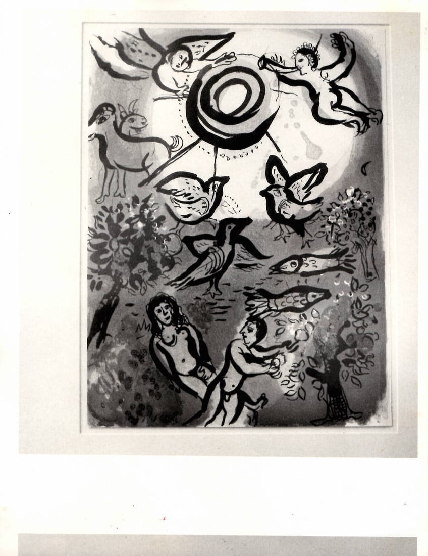 1972 Photo Marc Chagall - Creation Painting (1 of 2)