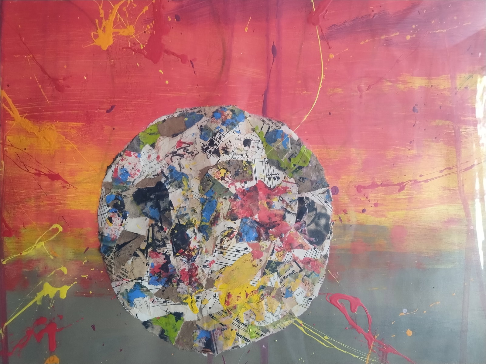 Chuta Kimura(1917-87) Japan - France Untitled abstract Painting,Mixed Media on Paper - 3