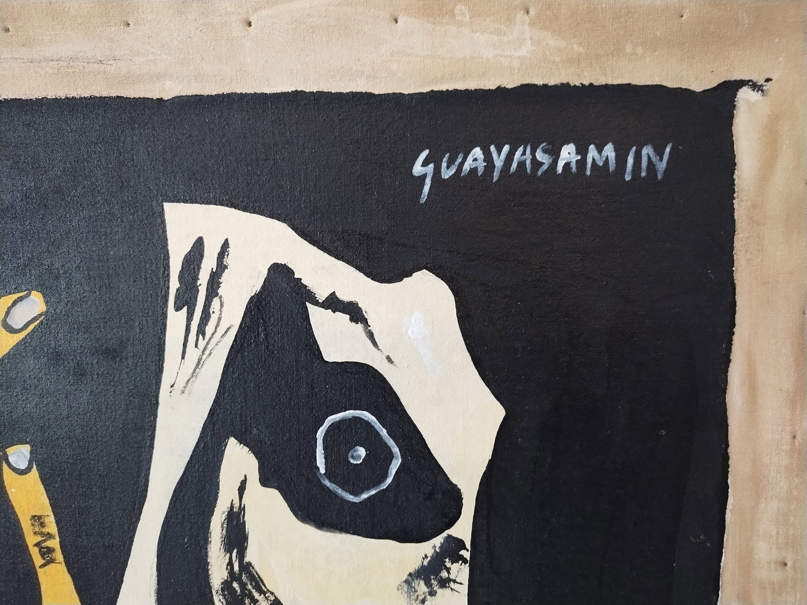 Signed Guayasamín 20th Century Modern Painting on Canvas - 2