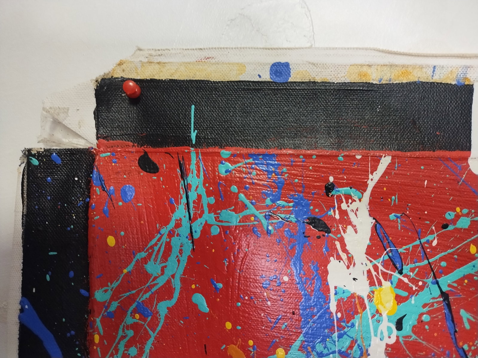Large XL Signed Jackson Pollock Abstract Art Painting on Canvas - 4
