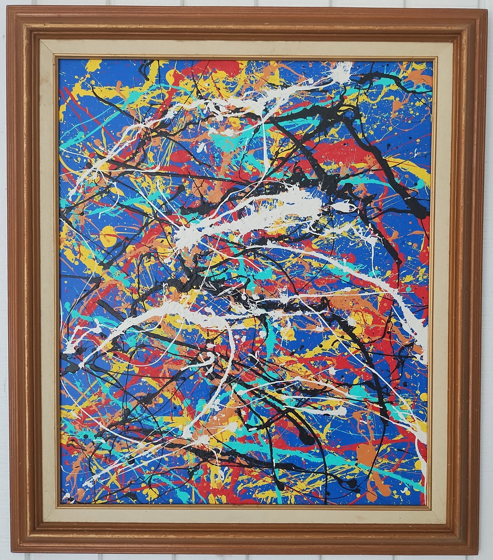 Jackson Pollock Abstract Painting Signed (1 of 10)