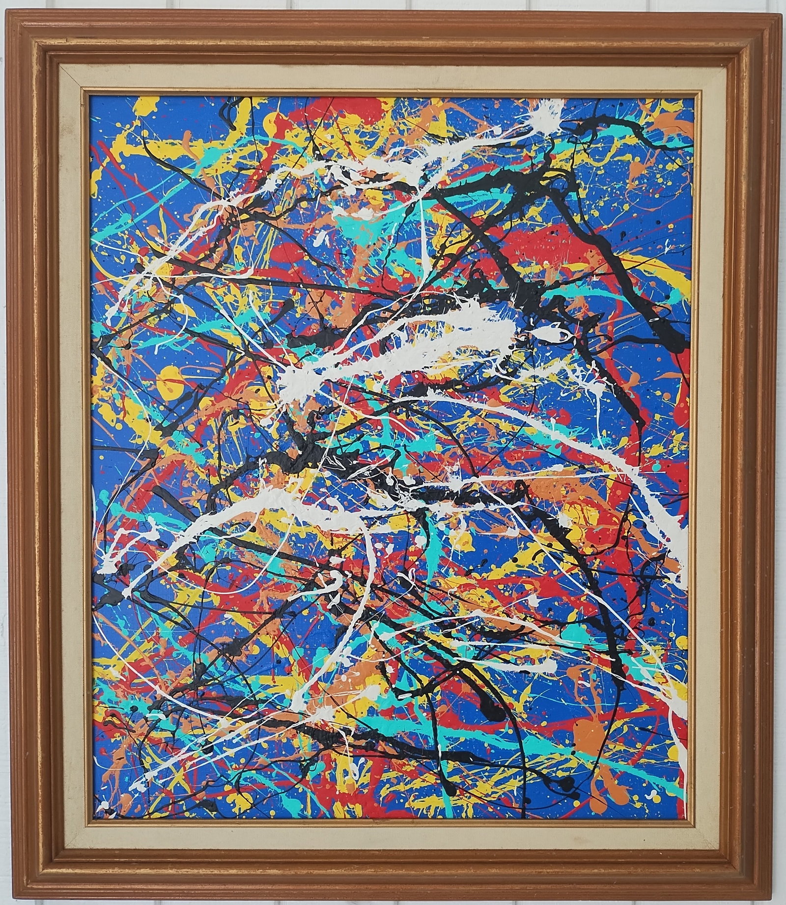 Jackson Pollock Abstract Painting Signed - 2