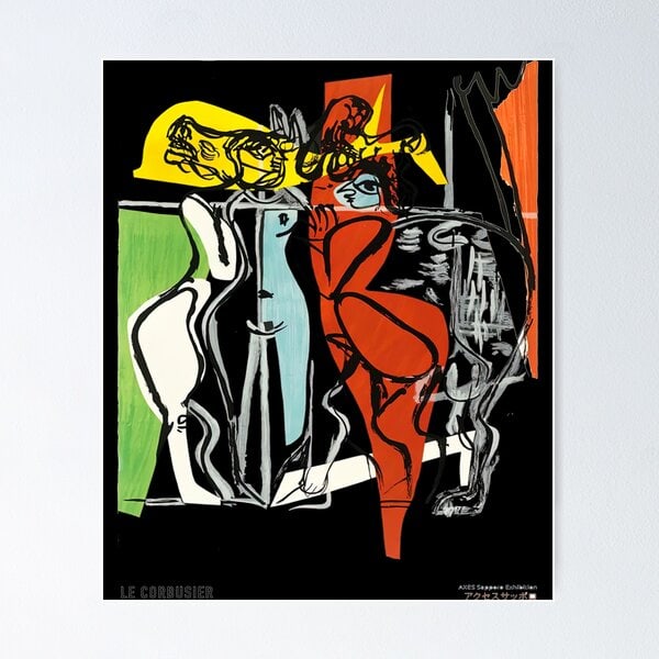 Le Corbusier Lithograph Print - Le poème de l'angle droit: Le Corbusier Lithograph Print - Le poème de l'angle droit (The Poem of the Right Angle), 1955. Abstract, ModernismApprox Size:16.5 x 19.8 inches. Can easily be put in a common poster size frame.P