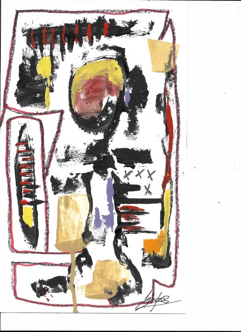 Modern Abstract Expressionism Painting (1 of 2)