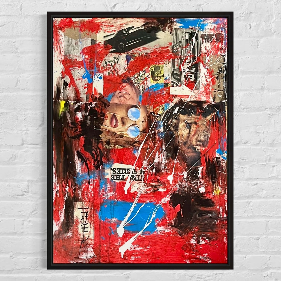 Original Mixed Media Abstract NYC Art Painting (1 of 8)
