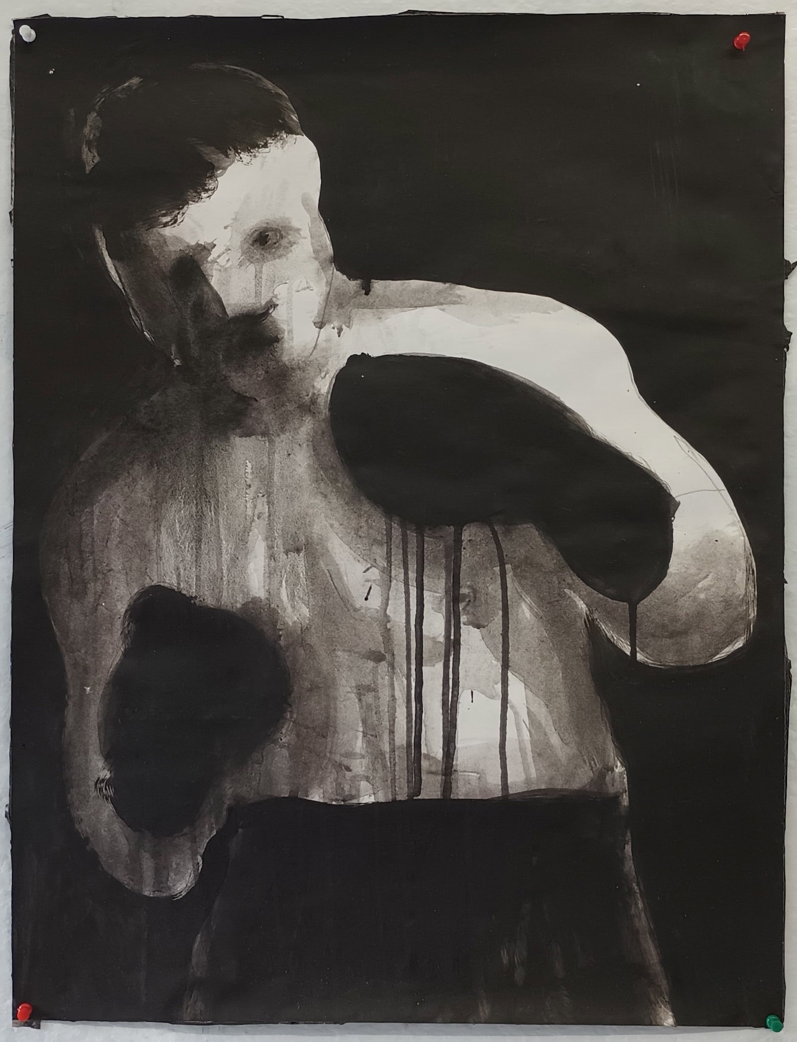 Painting Tribute to The Greatest. Great Boxing Legend Dramatic Style: Painting Tribute to The Greatest. Great Boxing Legend Dramatic Style with Mystery and Power.Painting made based on the story of 1980's The Famous Gleason's Gym, Brooklyn. NY Original Handmade Mixed Me
