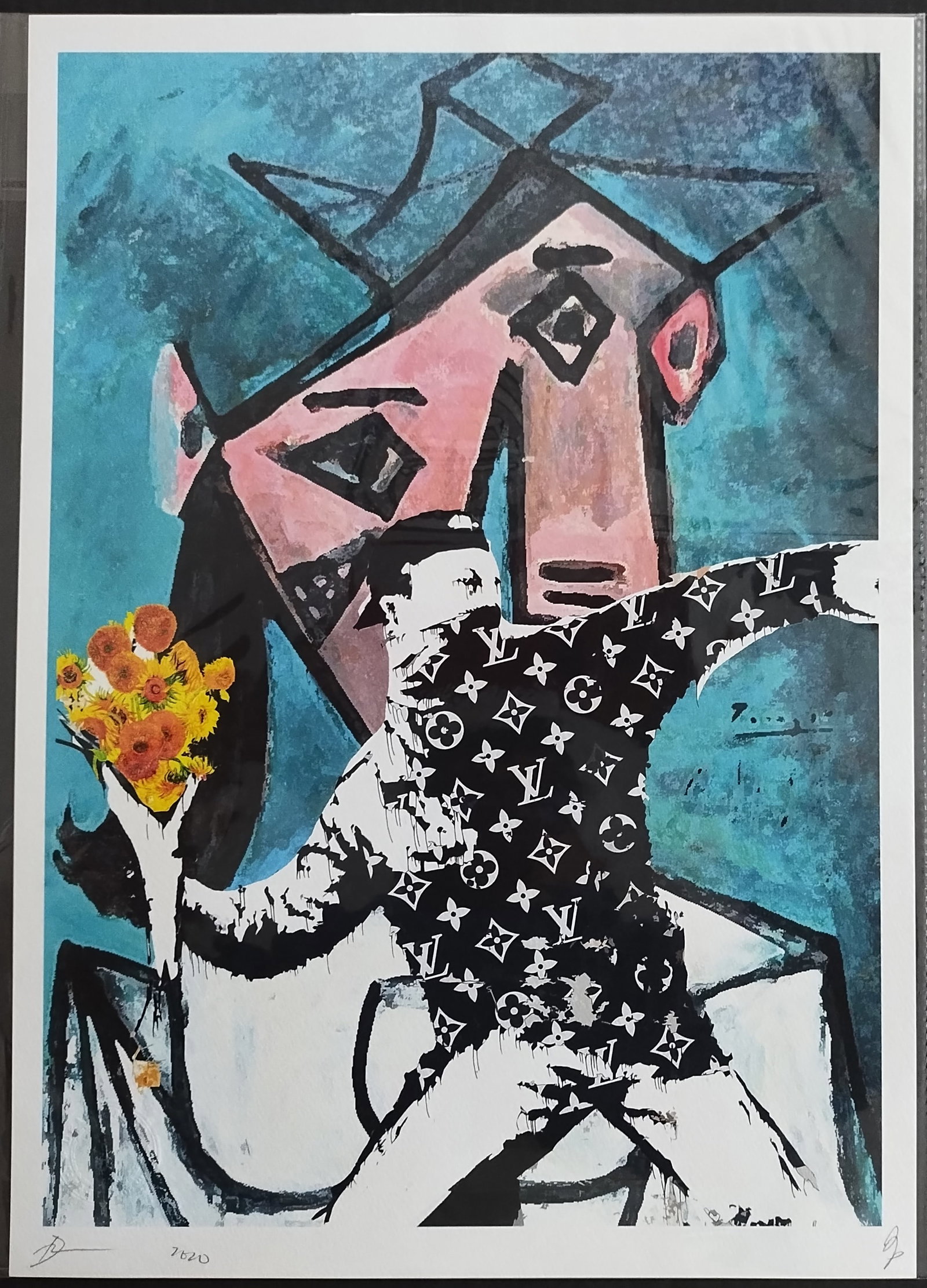 Large Pop Art Lithograph Print W/COA and Seal of Authenticity (1 of 1)