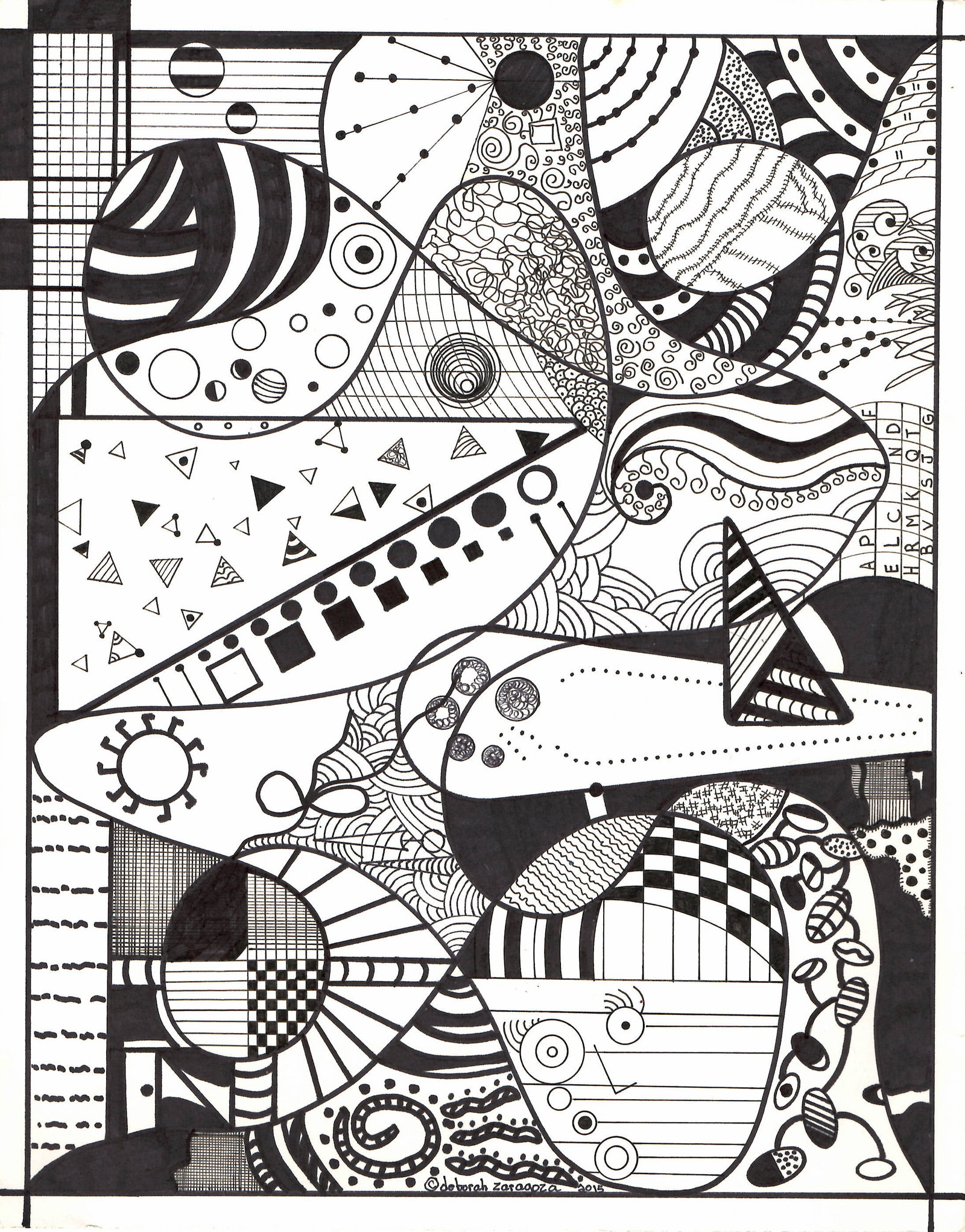 Original Artwork Abstract Modern Avant-Garde Painting (1 of 2)
