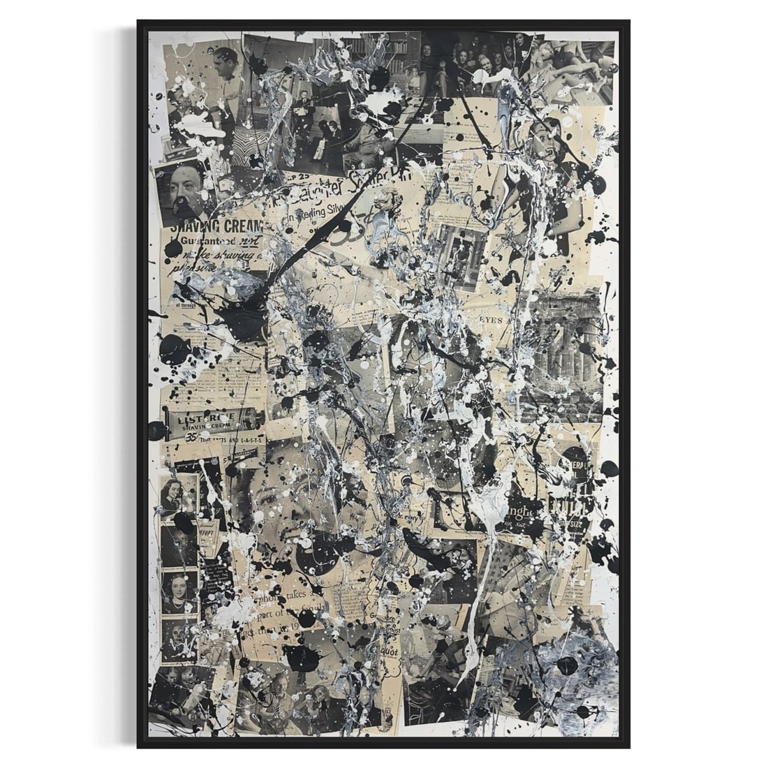 Original Mixed Media Abstract NYC Art Painting (1 of 6)
