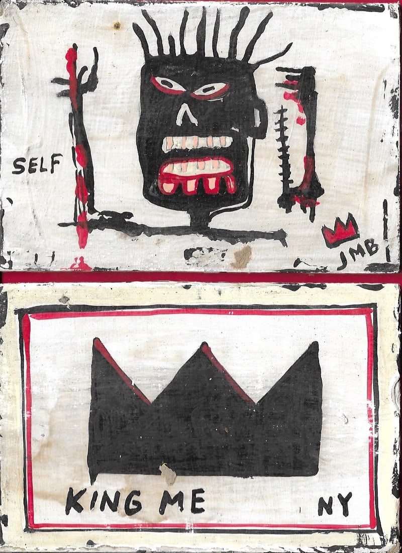 2 Items JEAN-MICHEL BASQUIAT SOUVENIR SUBWAY ART POSTCARD COLLECTION (1 of 2)