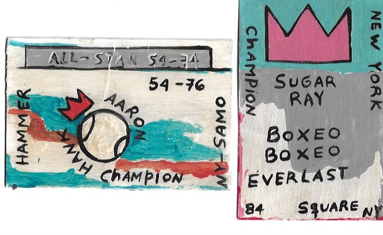 2 JEAN-MICHEL BASQUIAT SOUVENIR SUBWAY ART POSTCARD COLLECTION (1 of 2)