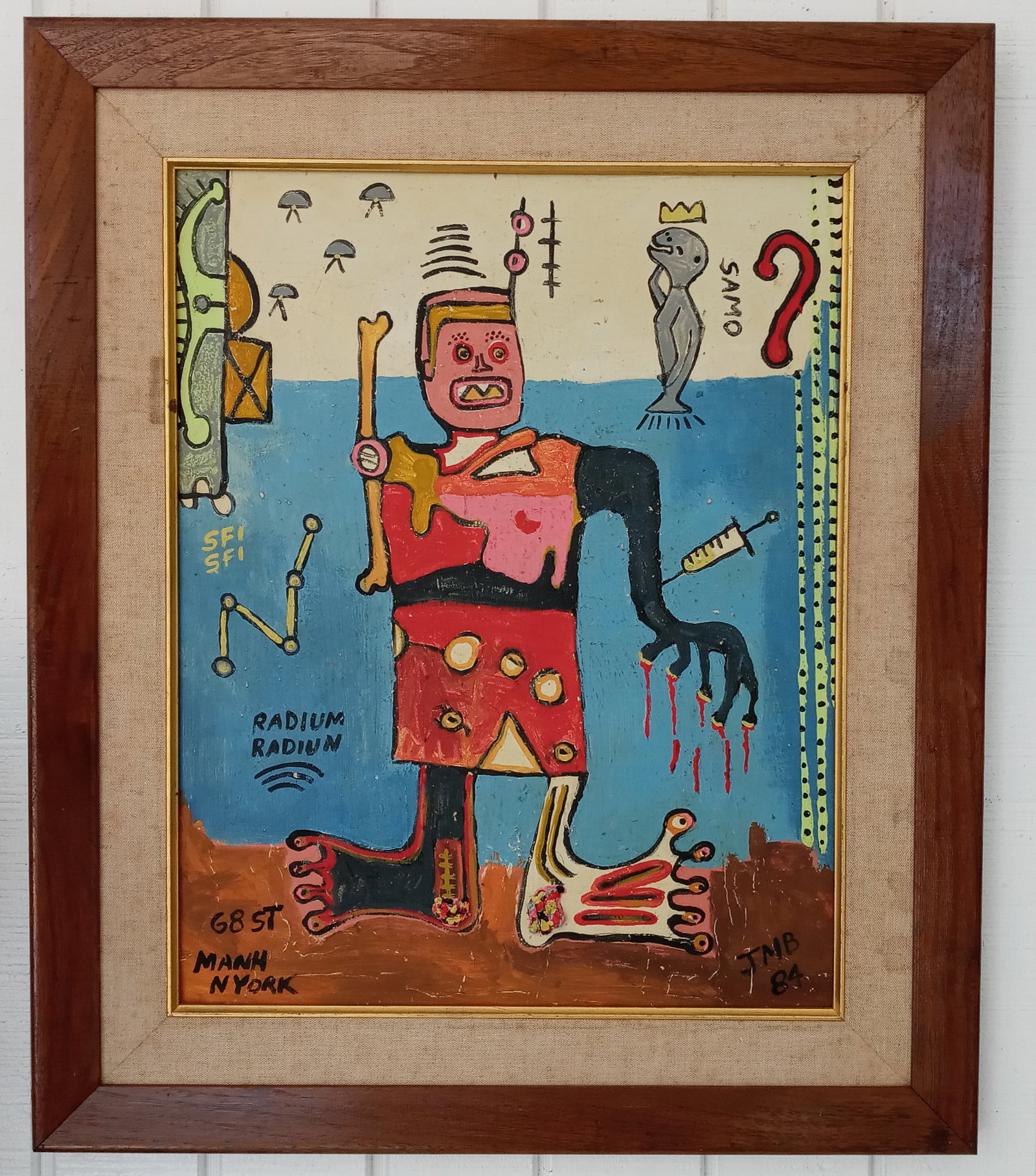 Jean-Michel Basquiat Self Portrait Painting Framed (1 of 5)